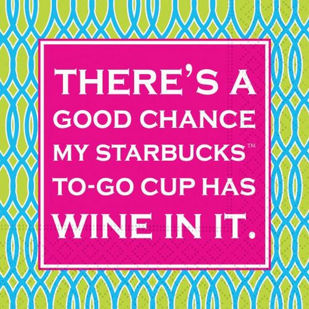 JAM Paper Theres A Good Chance Cocktail Napkins, 40ct.