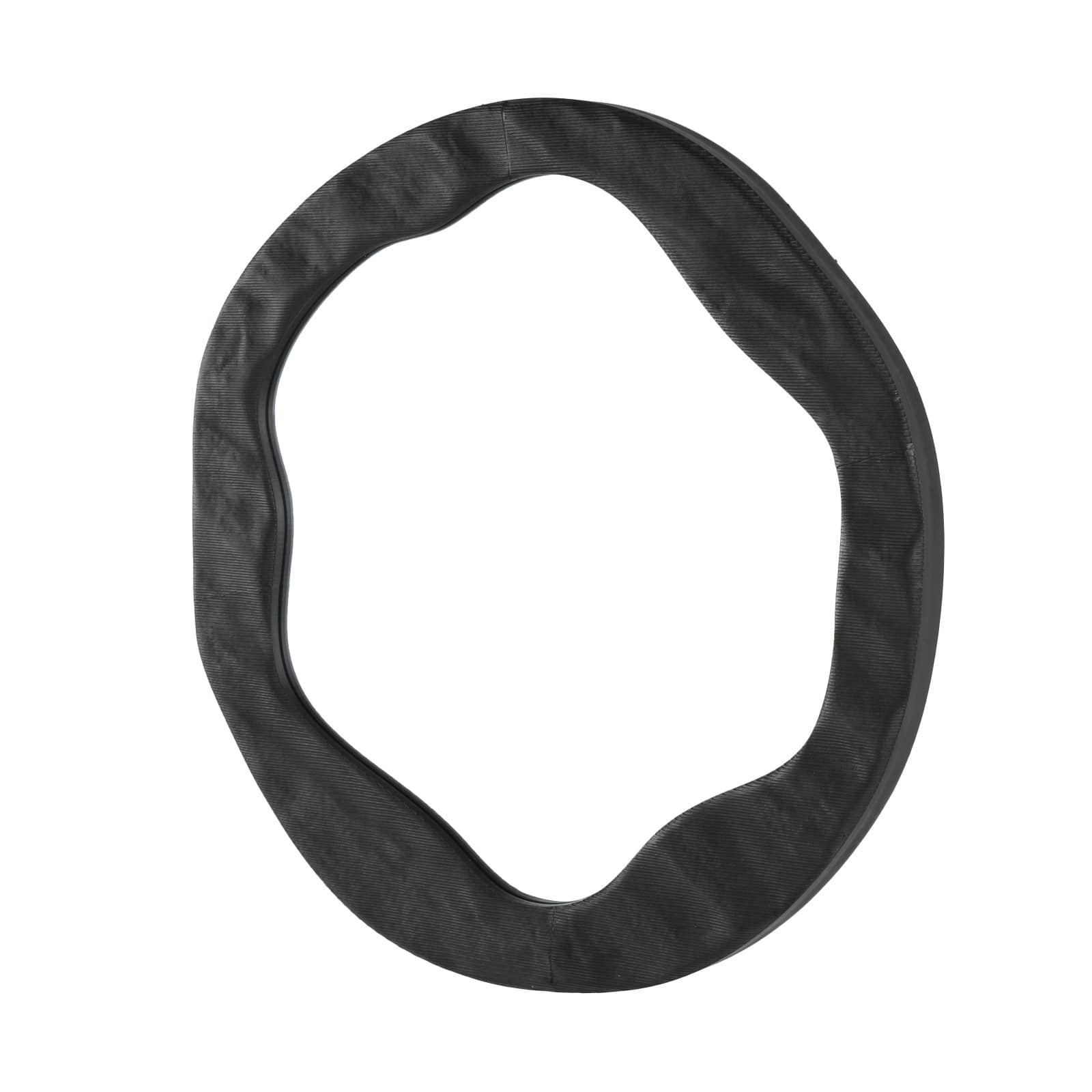 30" Black Velvet Wavy Room Wall Mirror