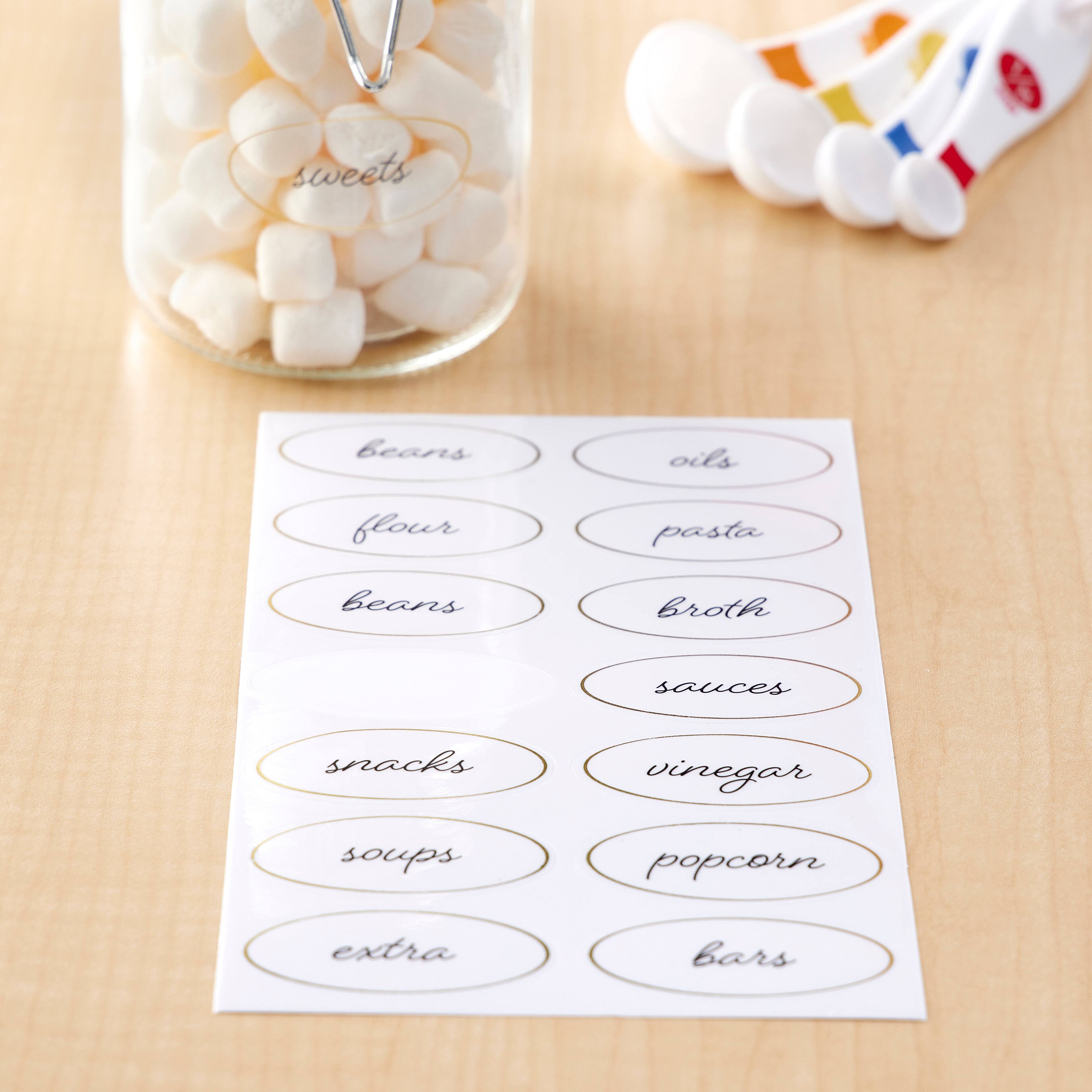 12 Pack: Clear Oval Household Label Stickers by Recollections™