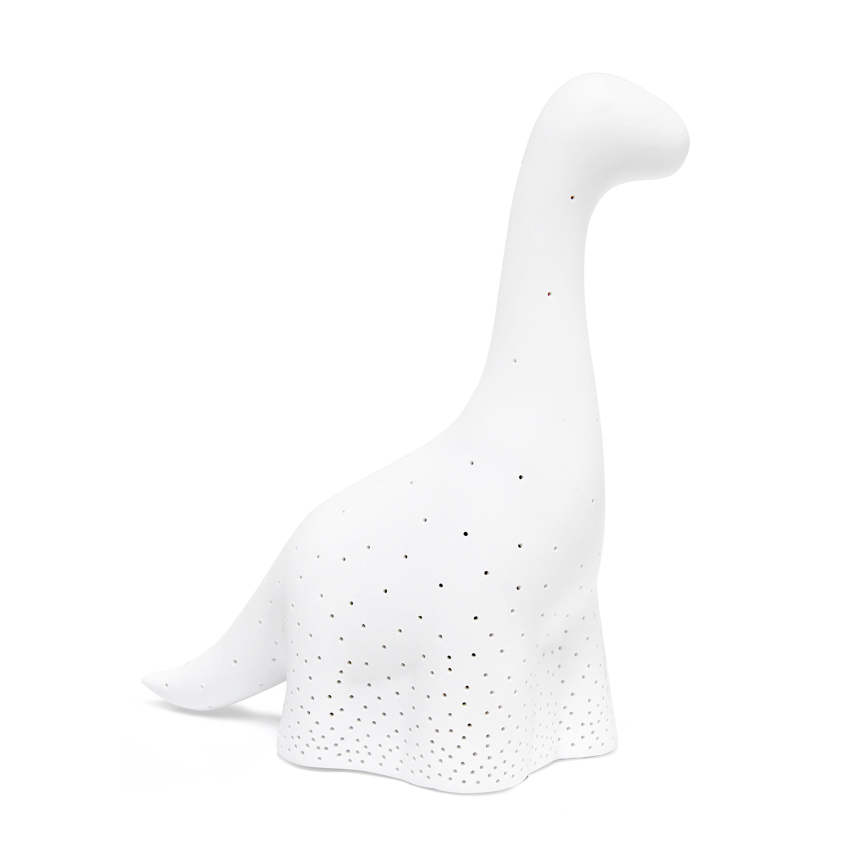 Simple Designs 11" White Porcelain Dinosaur Table Lamp