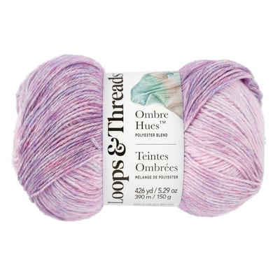 Ombre Hues Yarn by Loops & Threads in Dark pink/rose Cream | 5.29 | Michaels