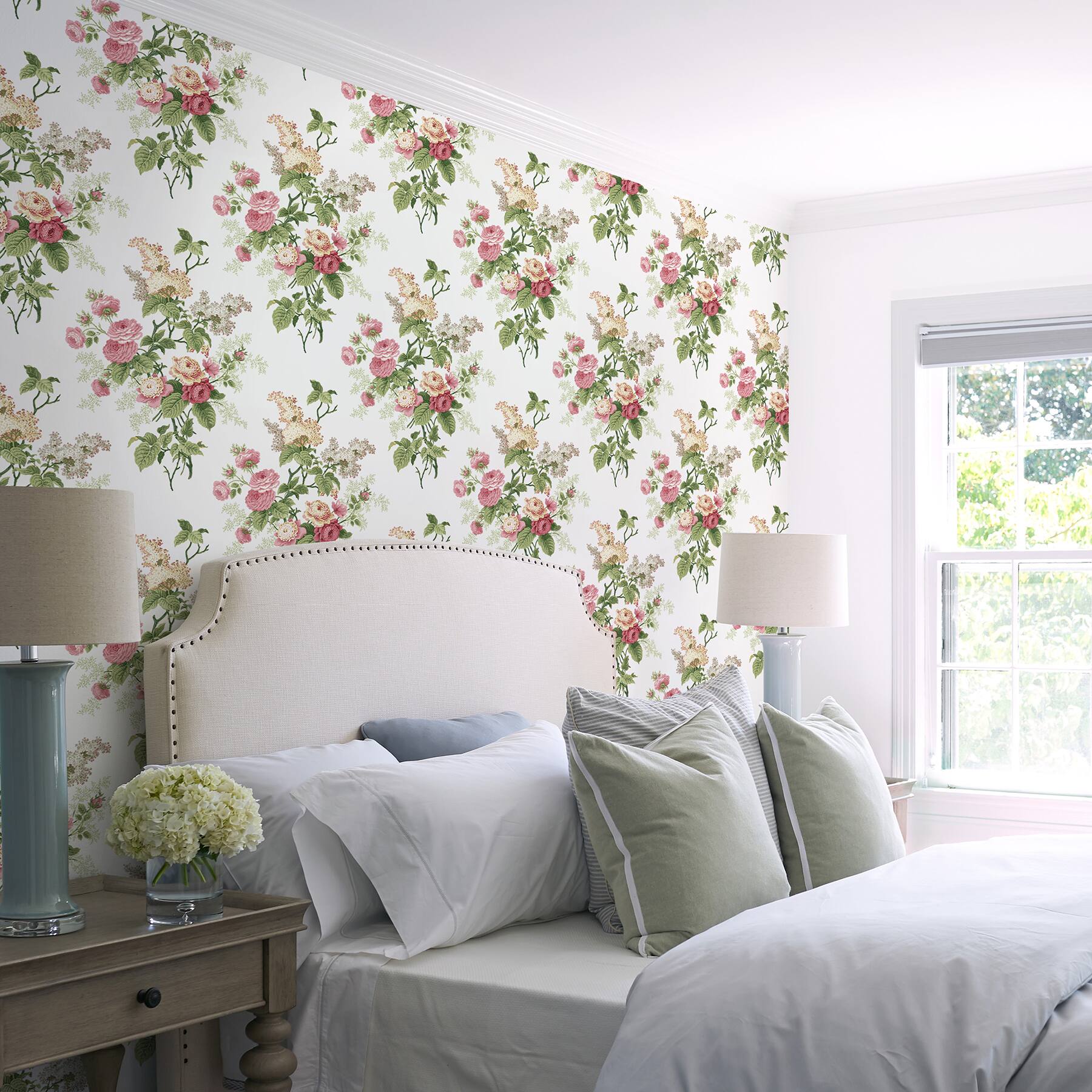 RoomMates Brights Waverly Emma's Garden Peel & Stick Wallpaper