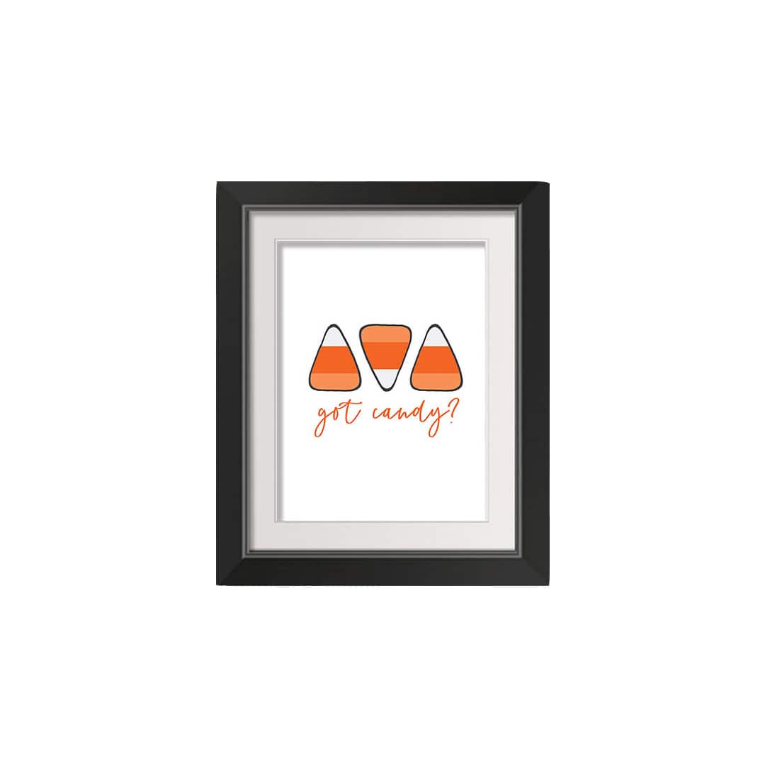 Got Candy? Black Framed Print Wall Art