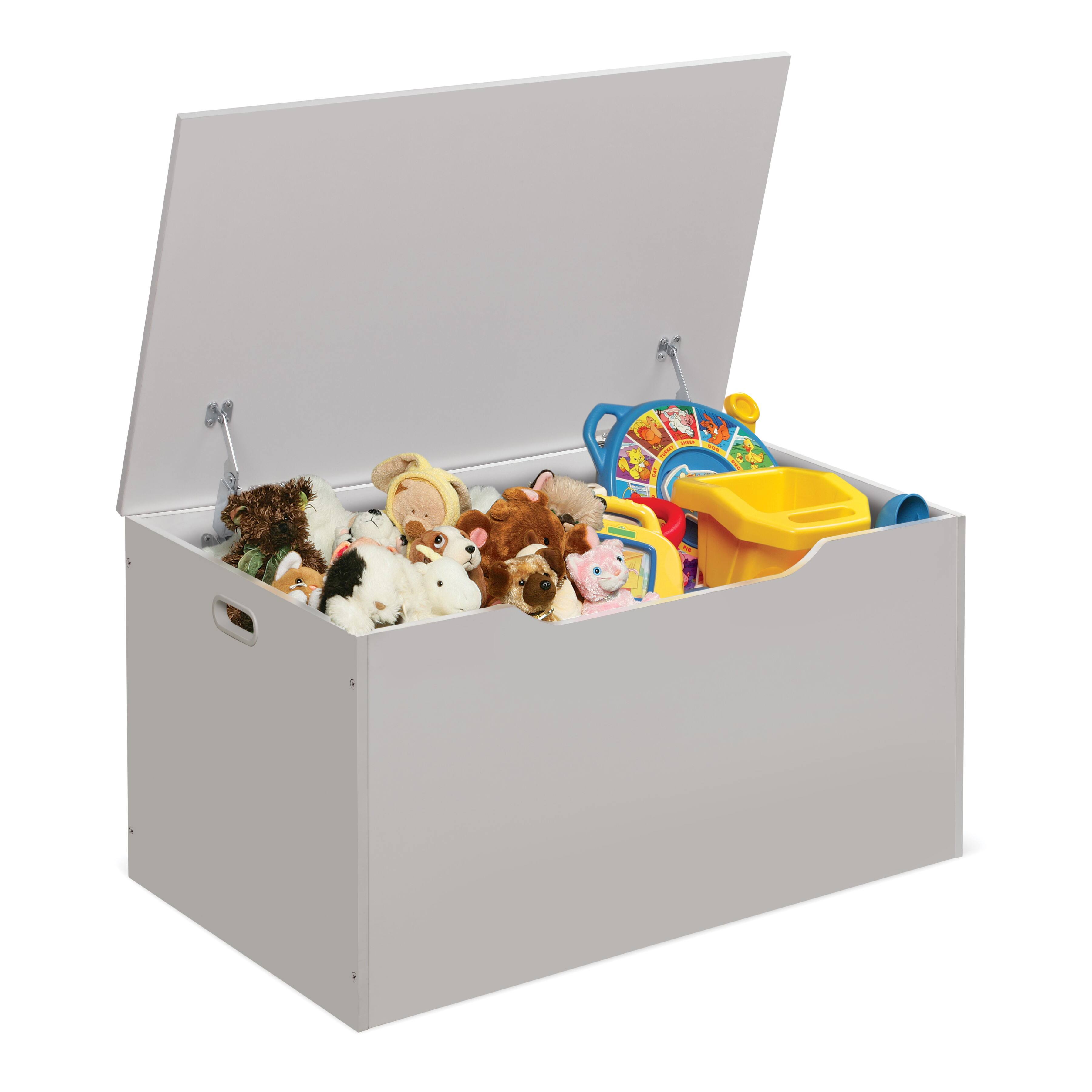 Badger Basket White Flat Bench Top Toy & Storage Box