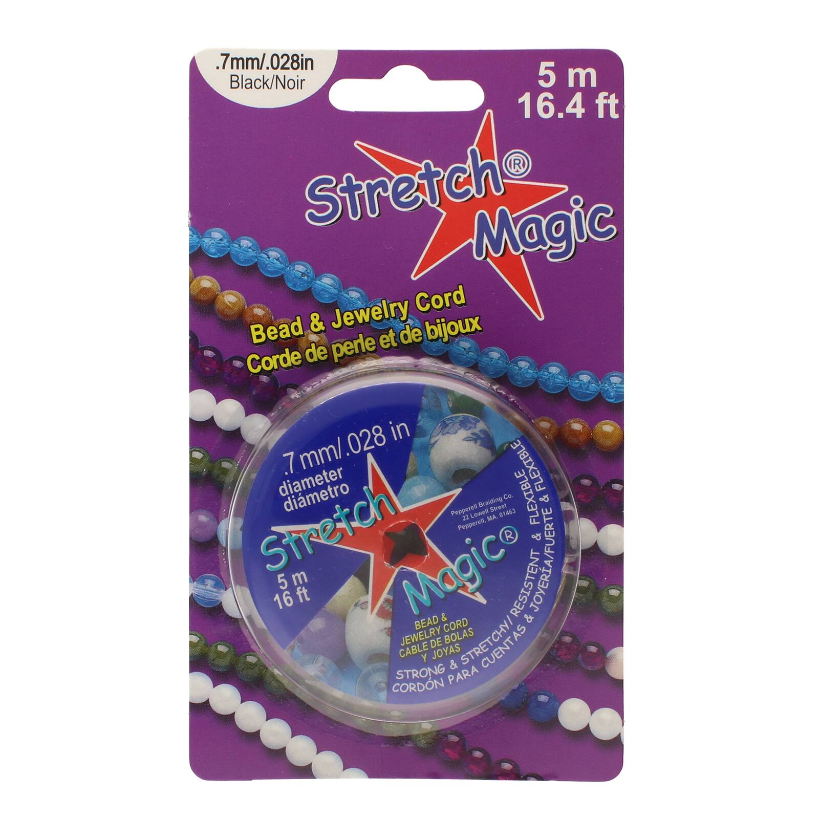 Stretch Magic&#xAE; 0.7mm Black Bead &#x26; Jewelry Cord, 5m