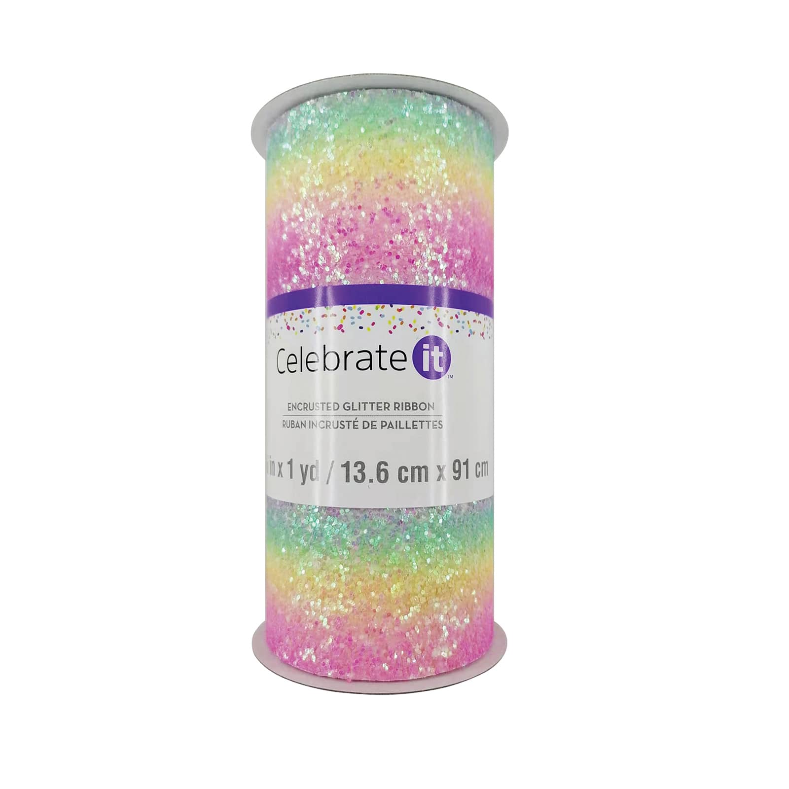 5.375 Encrusted Glitter Ribbon by Celebrate It™