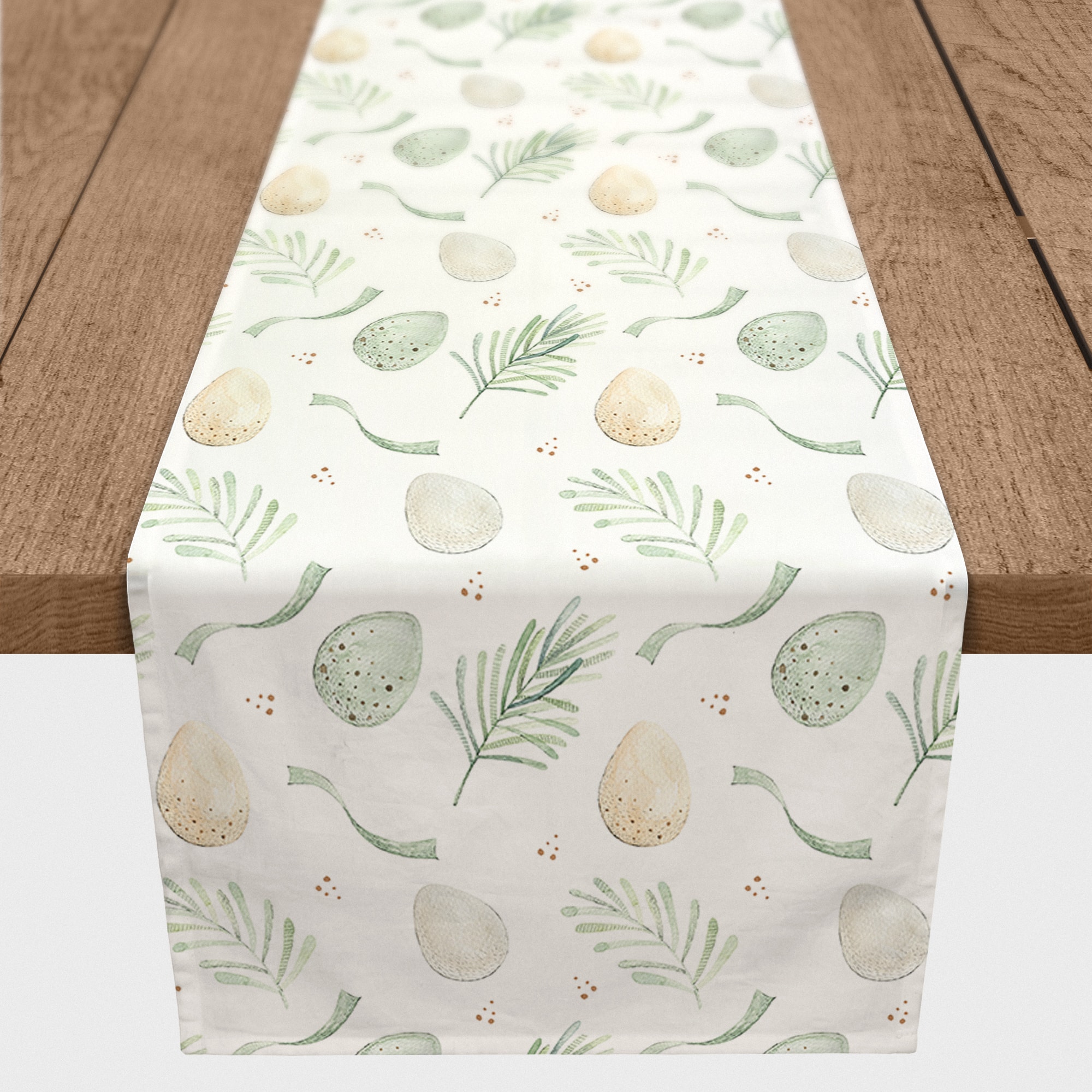 Easter Eggs And Ribbons 5 16" x 90" Poly Twill Table Runner