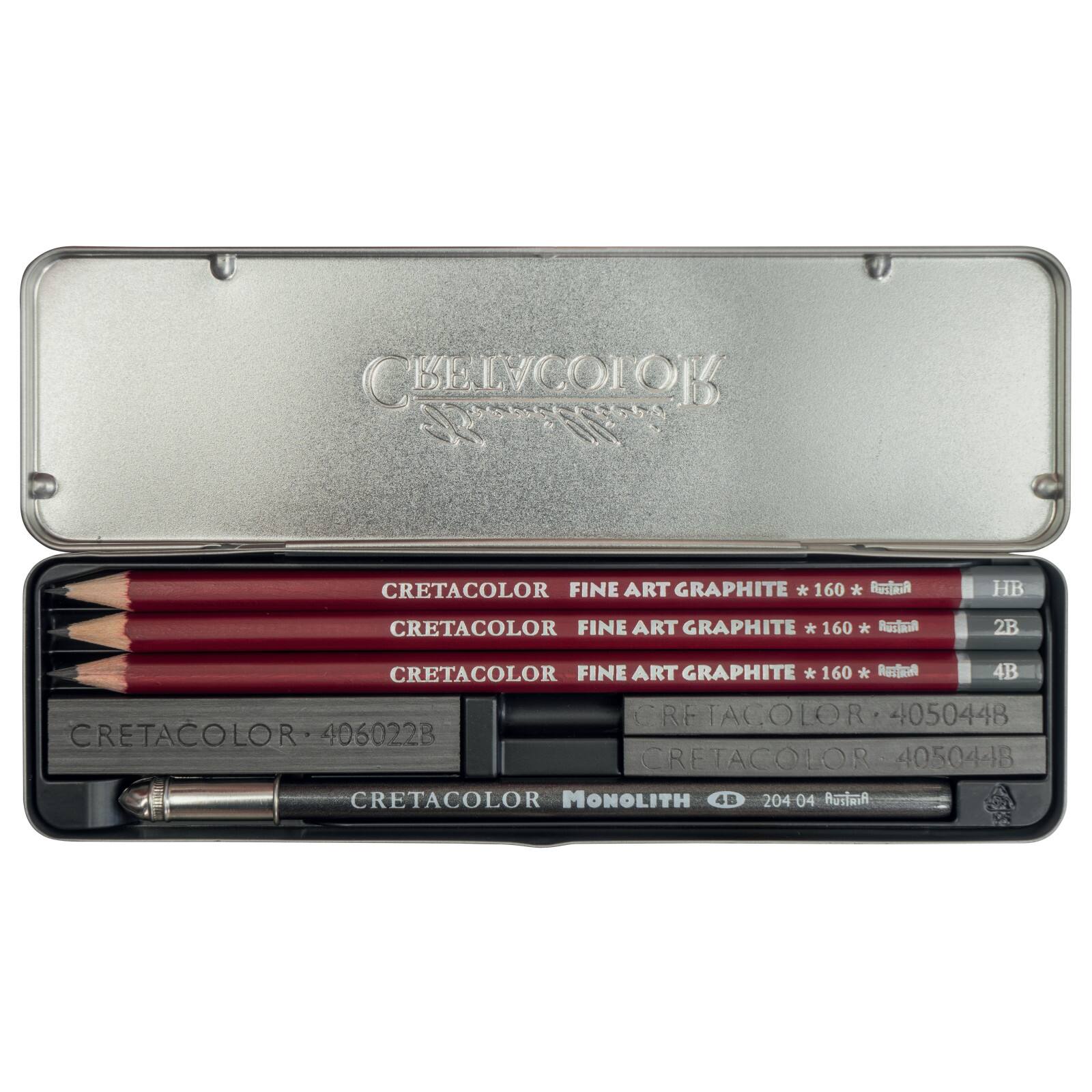 Cretacolor® 9 Piece Graphite Pocket Tin Set