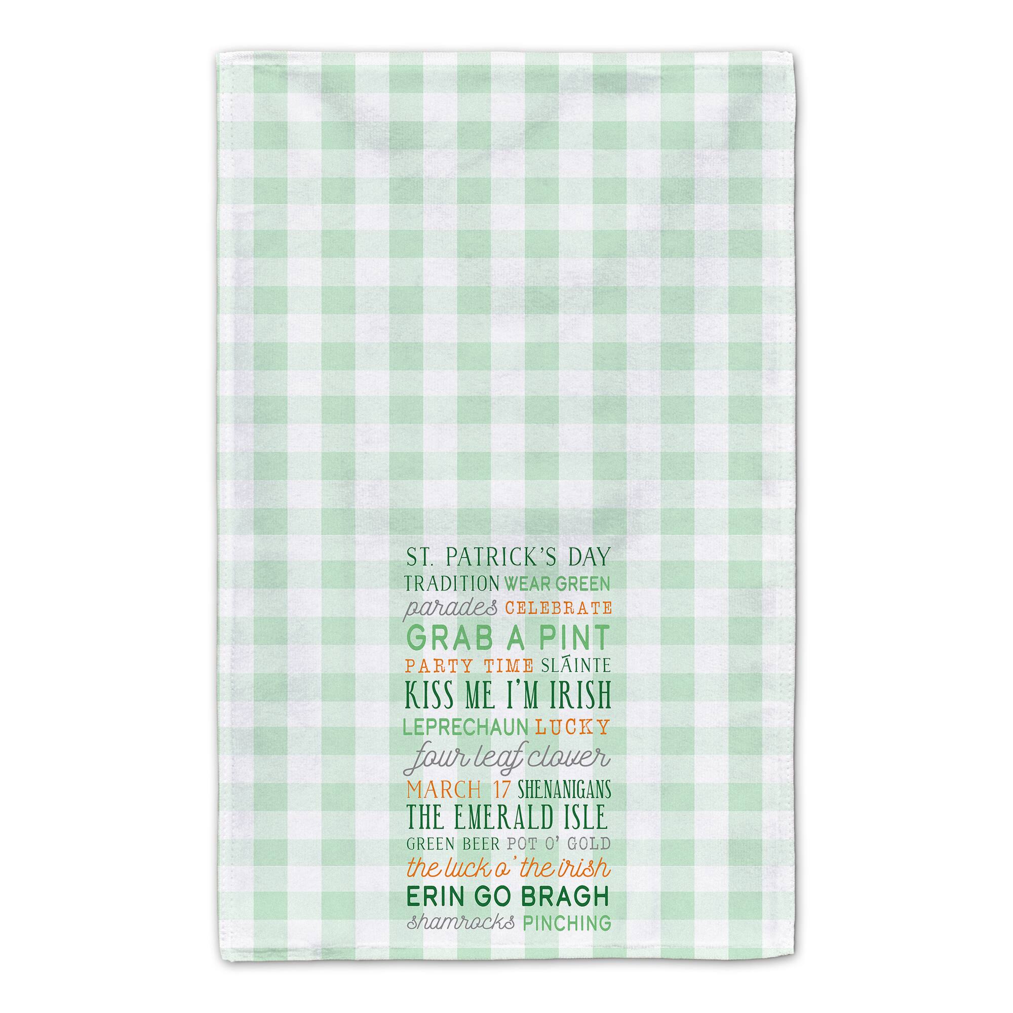 St Pat Words Tea Towel Set of 2