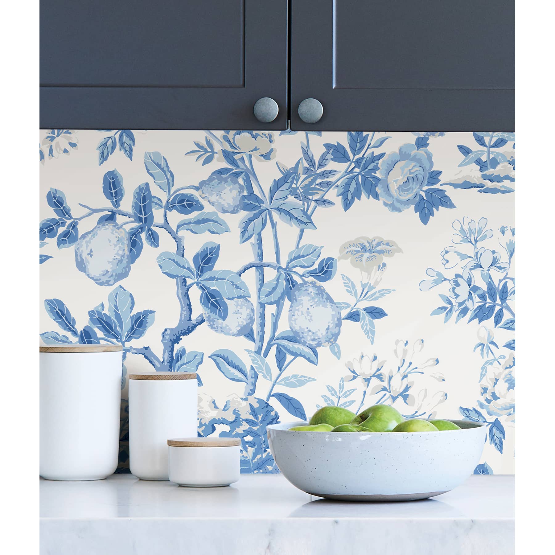 Wallpops Delft Shantung Garden Scalamandre Self Adhesive Wallpaper