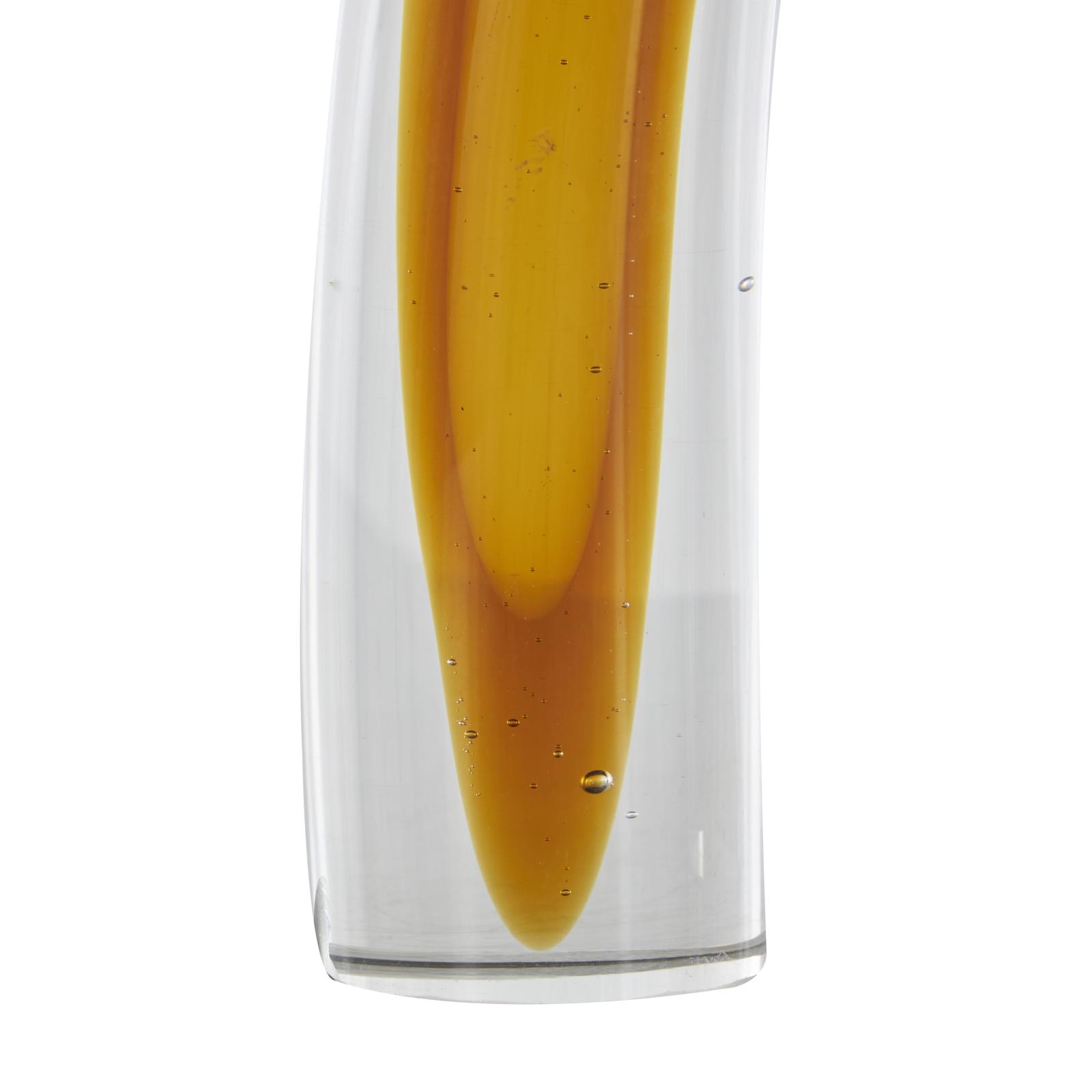 Orange Abstract Arch Glass Sculpture Set