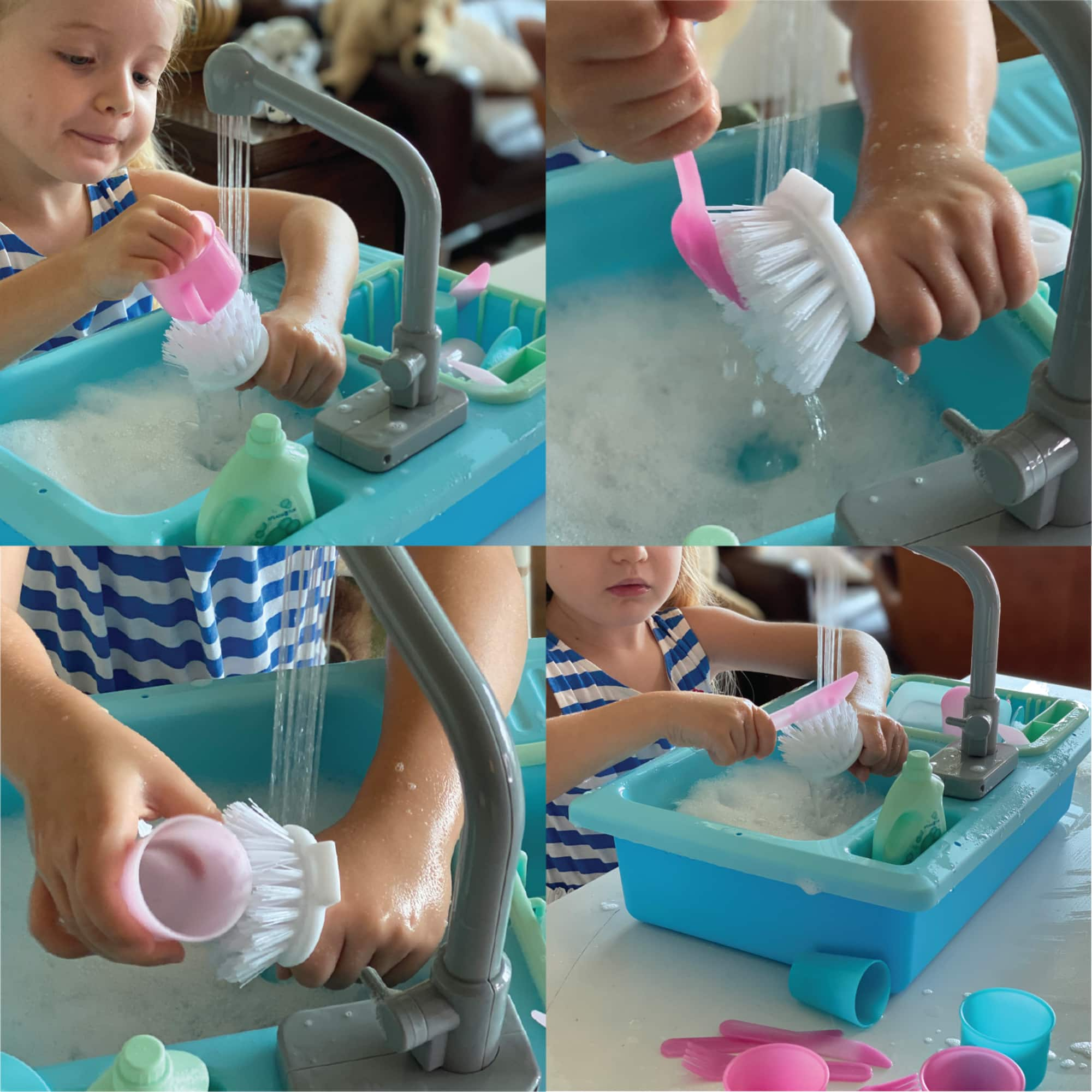 The Bubble Factory SPLASHFUN Wash-up Kitchen Sink Play Set