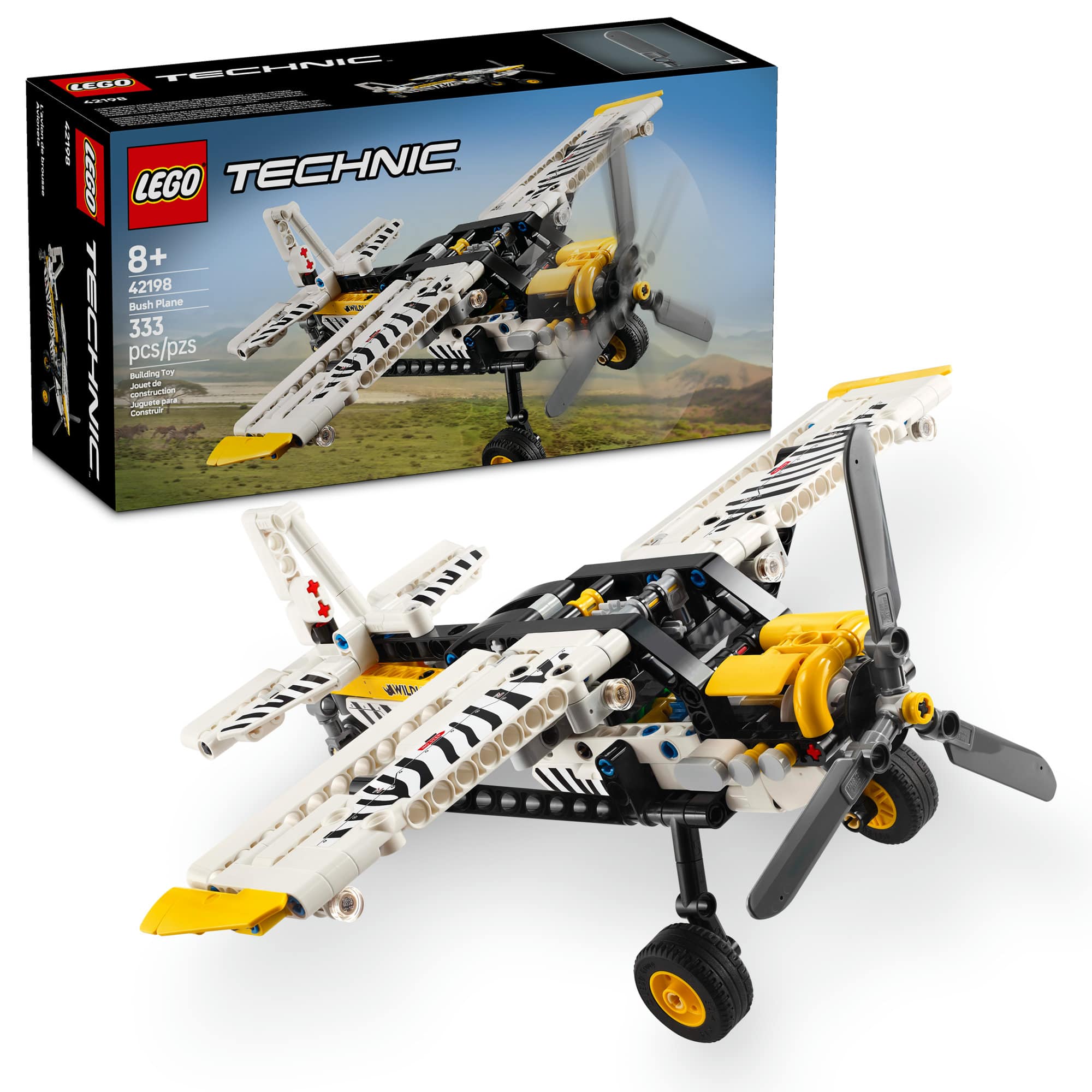 LEGO® Technic™ Bush Plane Aircraft Toy Vehicle Gift Set for Kids