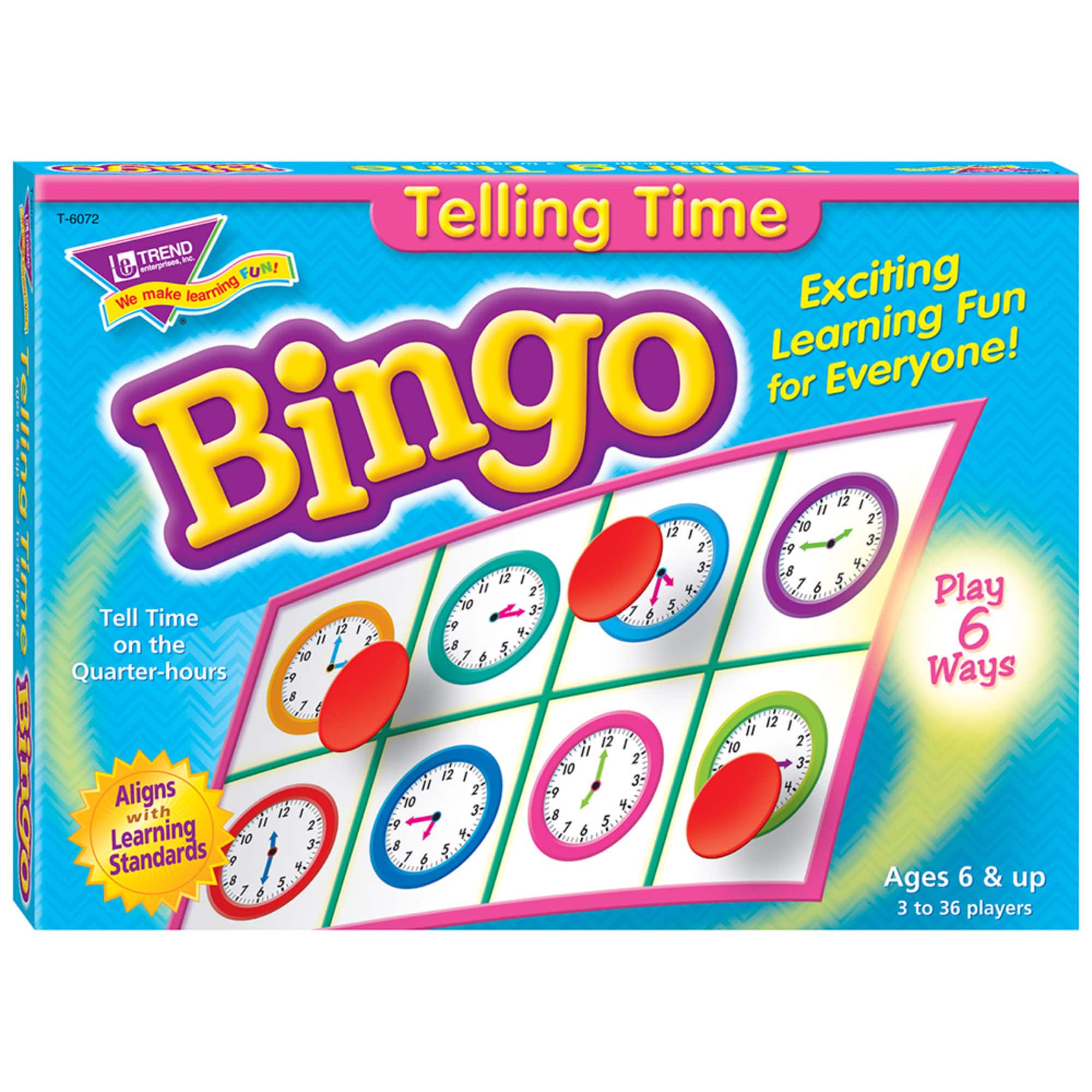Trend Enterprises&#xAE; Telling Time Bingo