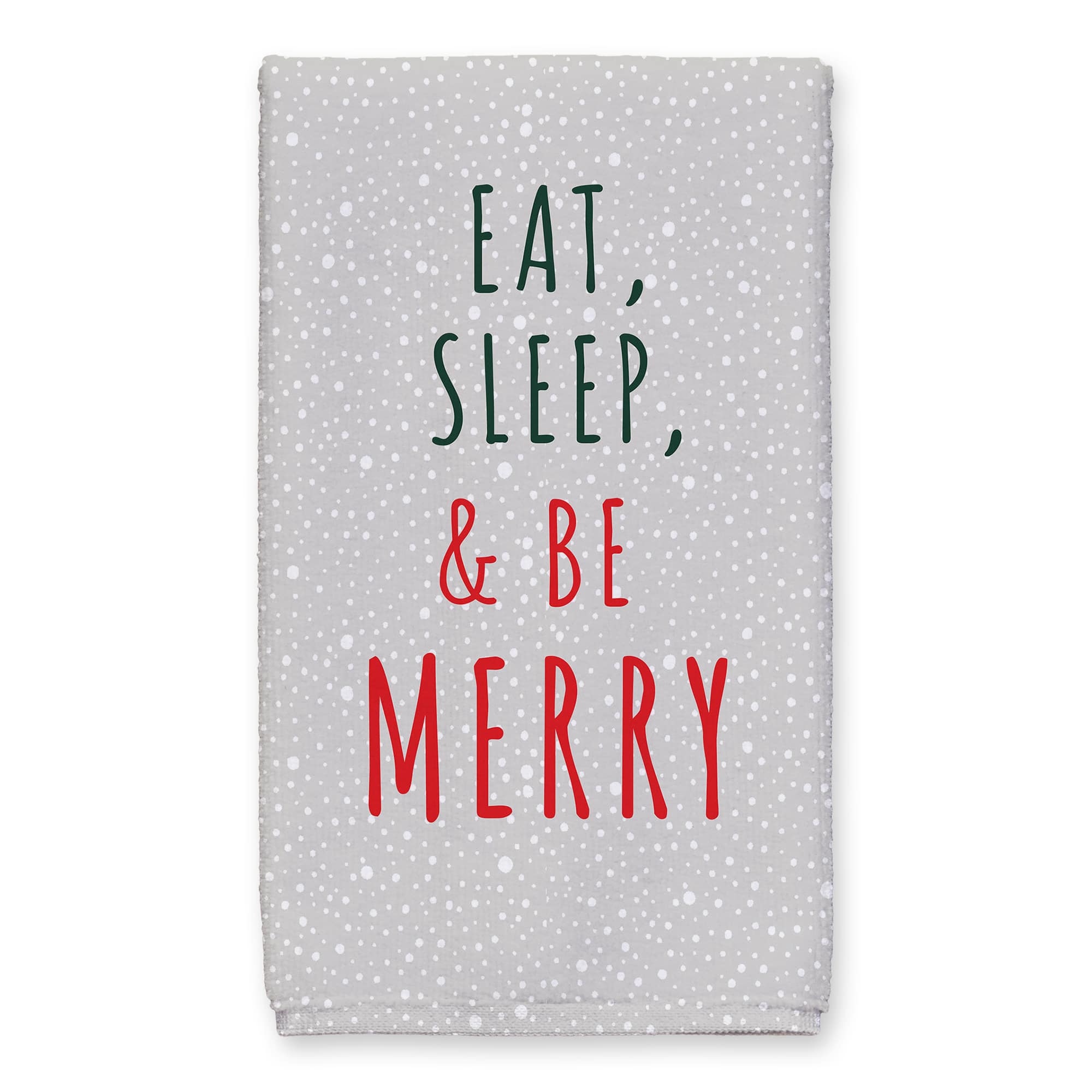 Eat Sleep Be Merry Sloth Tea Towels - Set of 2