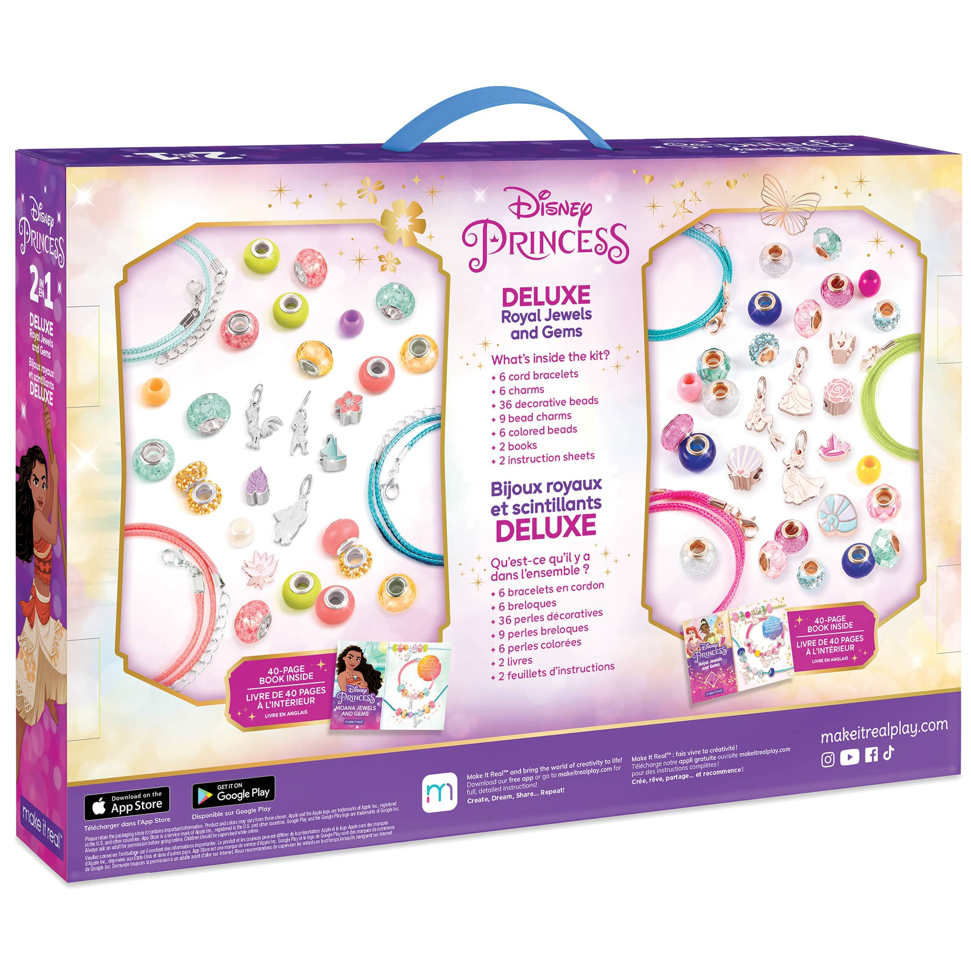 Make It Real&#x2122; Disney&#xAE; Princess 2-in-1 Deluxe Royal Jewels &#x26; Gems Kit