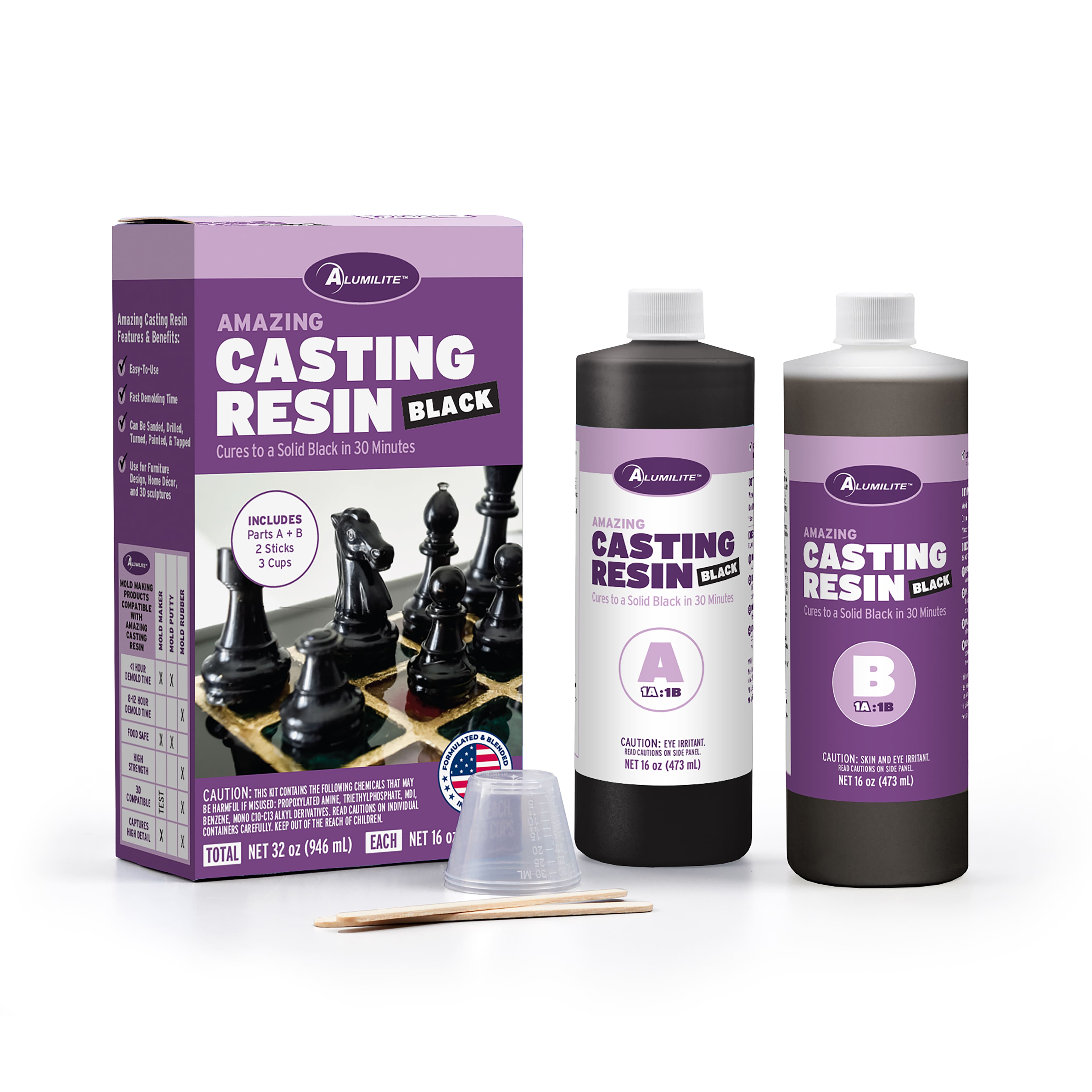 Alumilite&#x2122; 32oz. Amazing Black Casting Resin