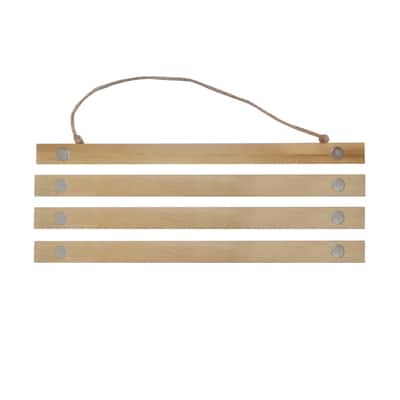 Natural Wooden Magnetic Poster Hanger by Studio Décor® image