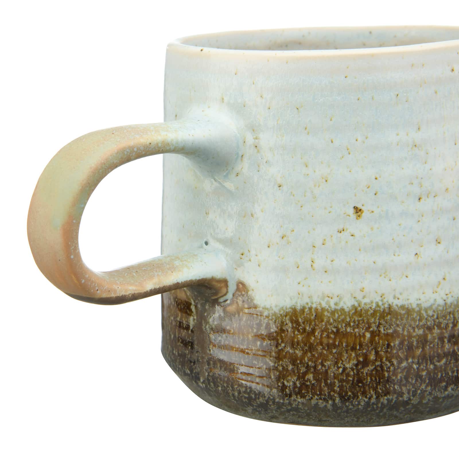 Hello Honey&#xAE; Assorted Stoneware with Blue and Brown Reactive Glaze Mug Set