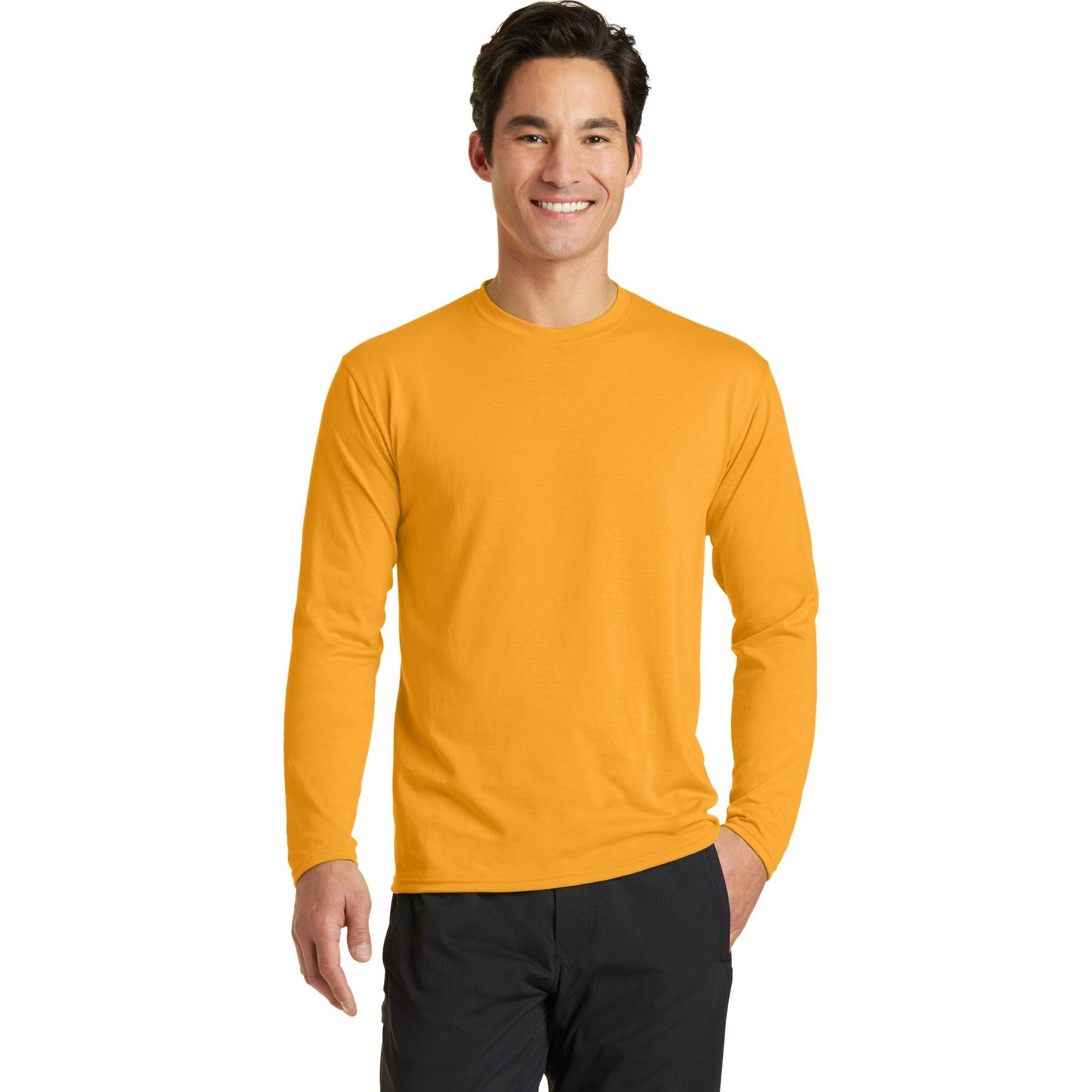 Port & Company® Long Sleeve Performance Blend T-Shirt | Michaels