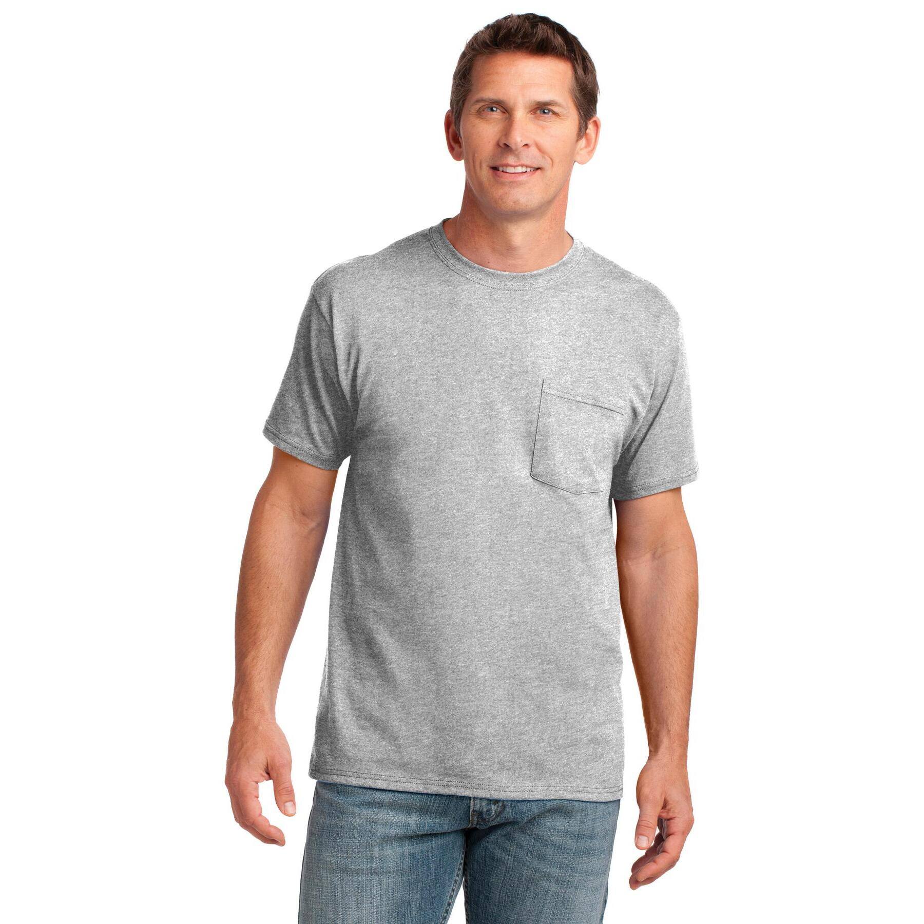 Port & Company® Core Cotton Pocket Adult T-Shirt