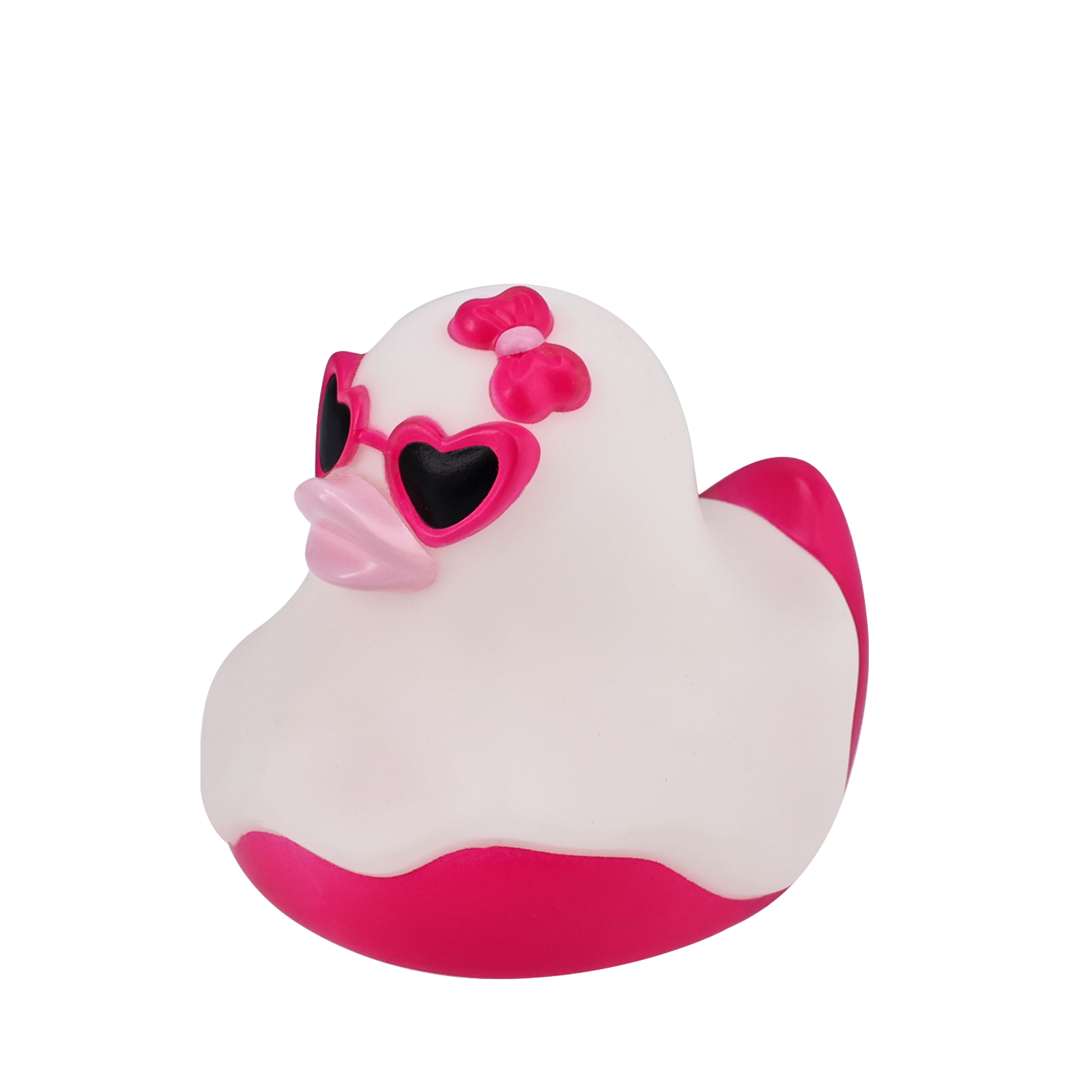 3.75&#x22; White &#x26; Pink Ghost Rubber Duck by Creatology&#x2122;