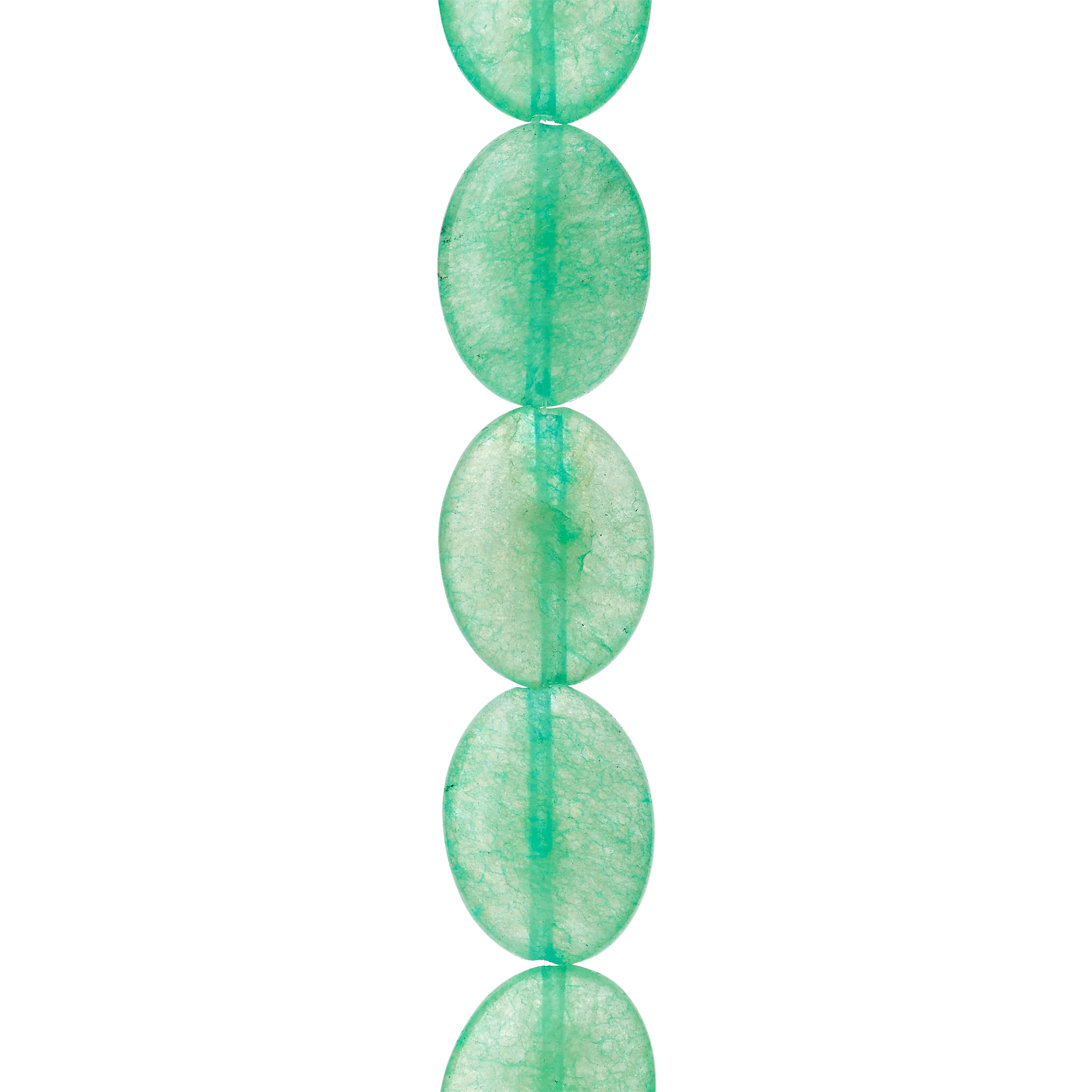 Green Oval Quartzite Beads, 20mm by Bead Landing&#x2122;