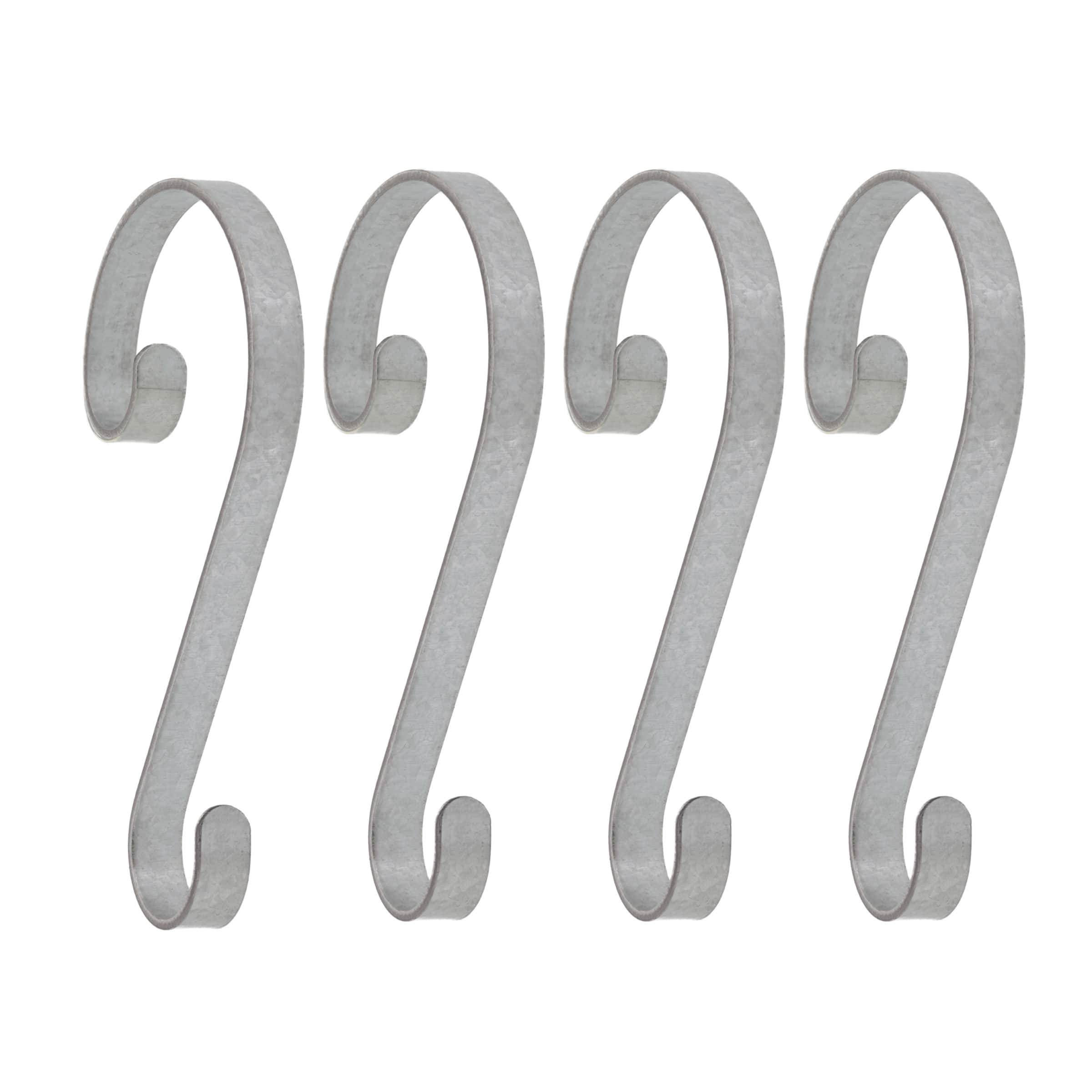 Haute Decor Stocking Scrolls® Galvanized Stocking Holders, 4ct.