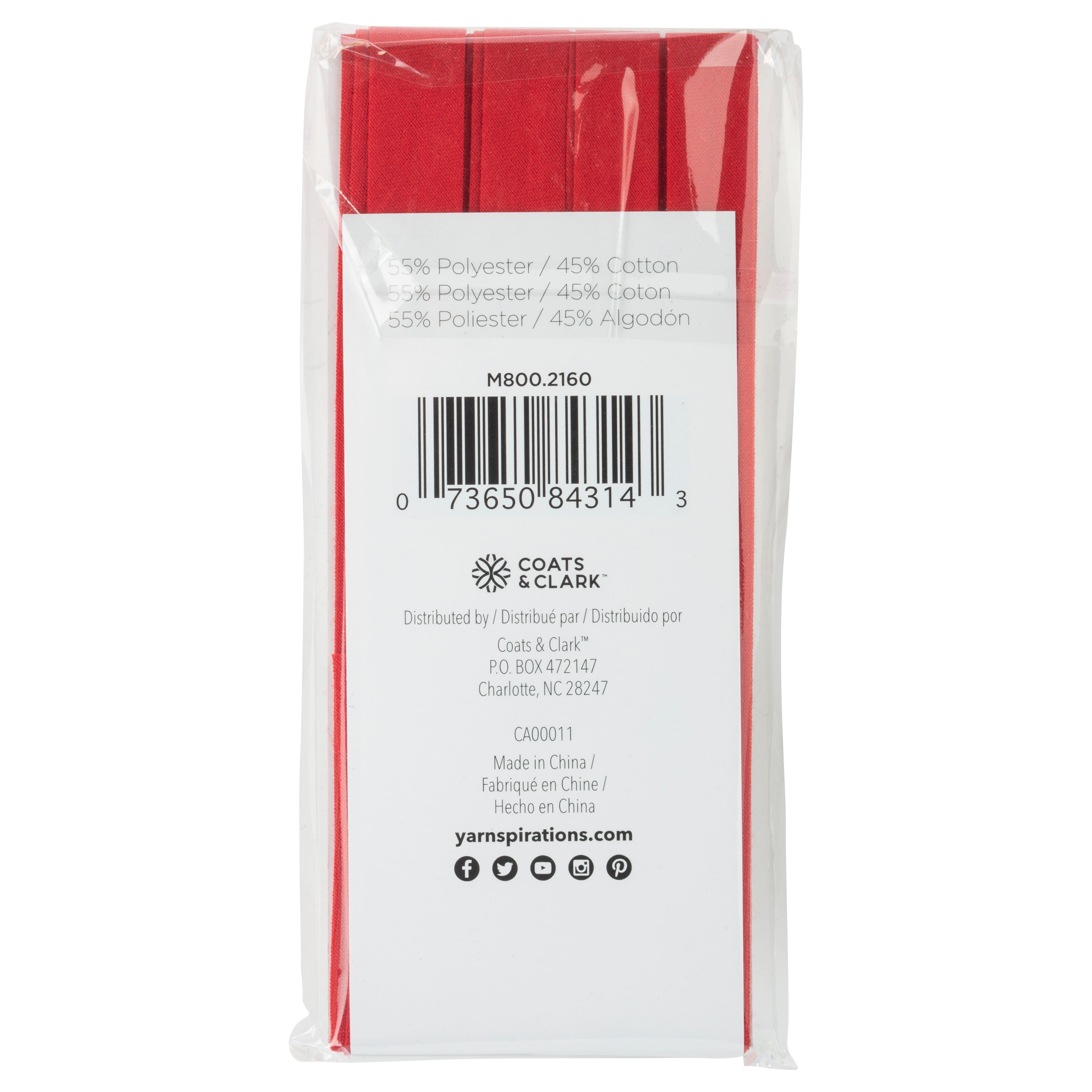 Coats &#x26; Clark&#x2122; Extra Wide Single Fold Bias Tape