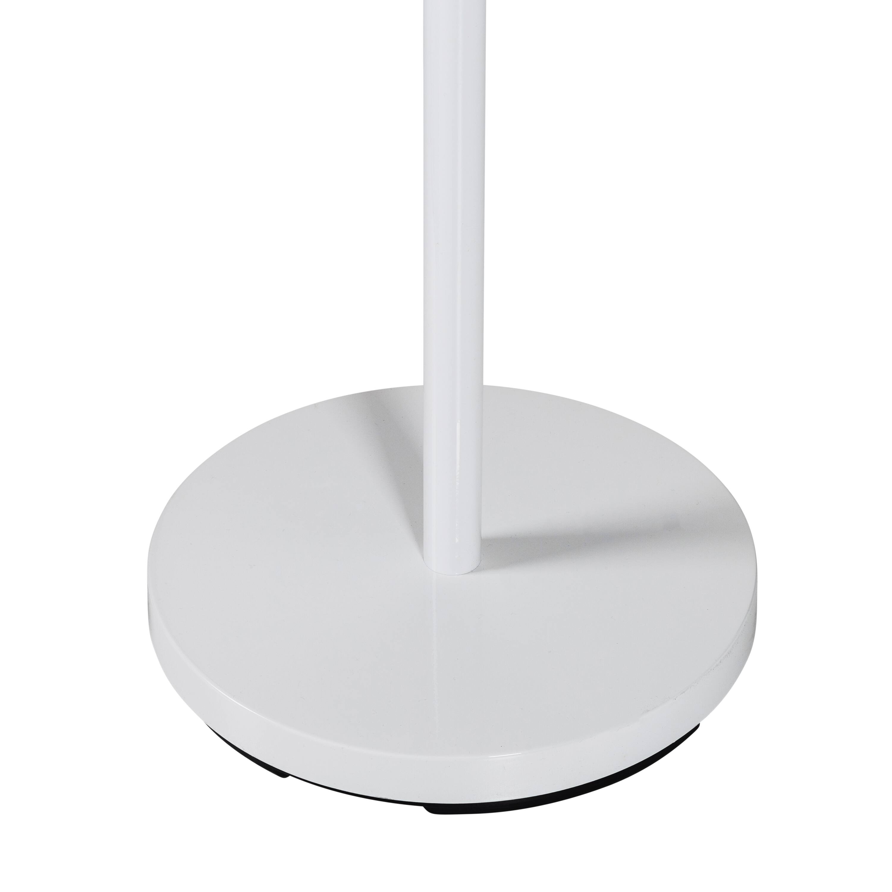 Honey Can Do 70" White Modern Standing Coat Rack