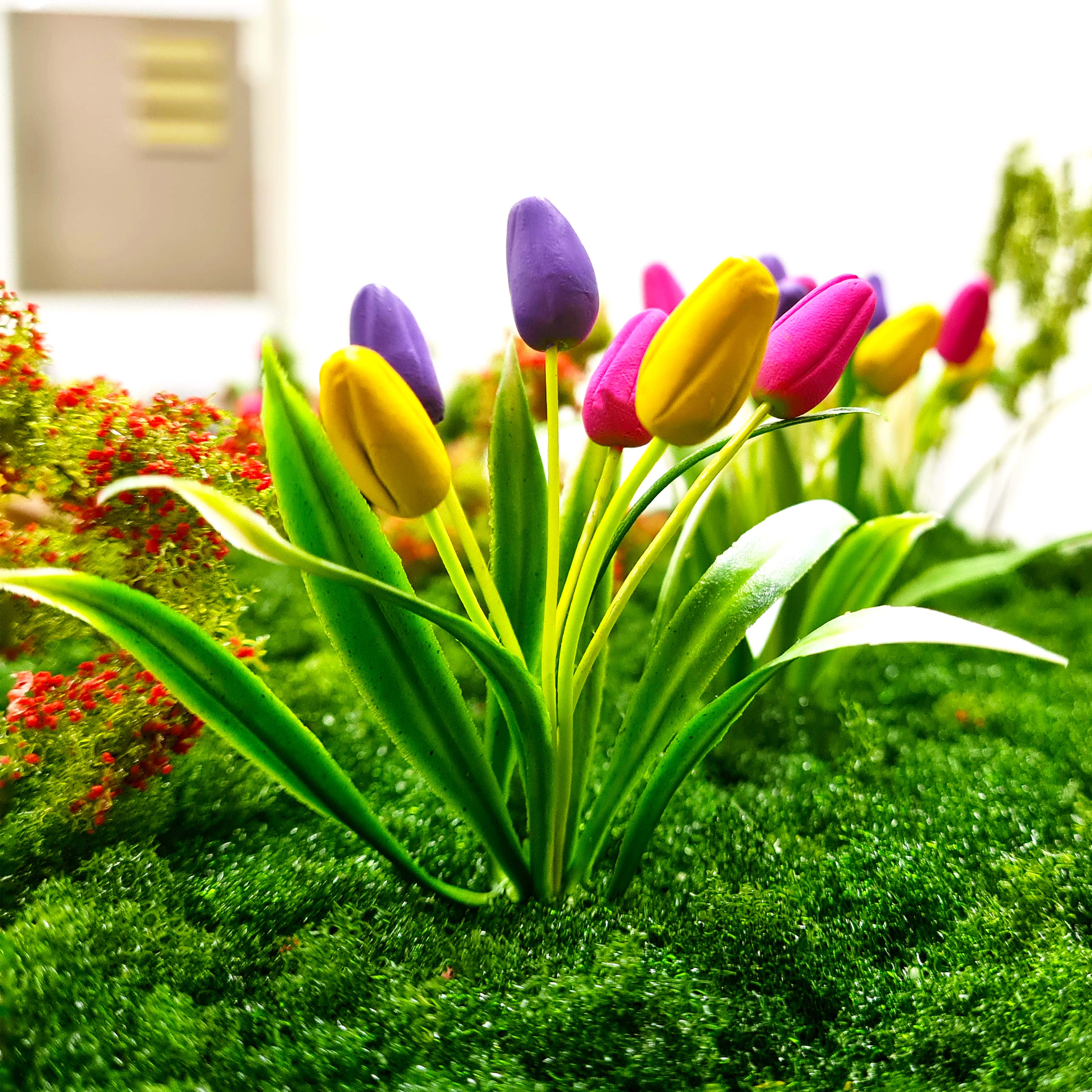 Miniature Tulip Flower Plant with Base by Make Market&#xAE;