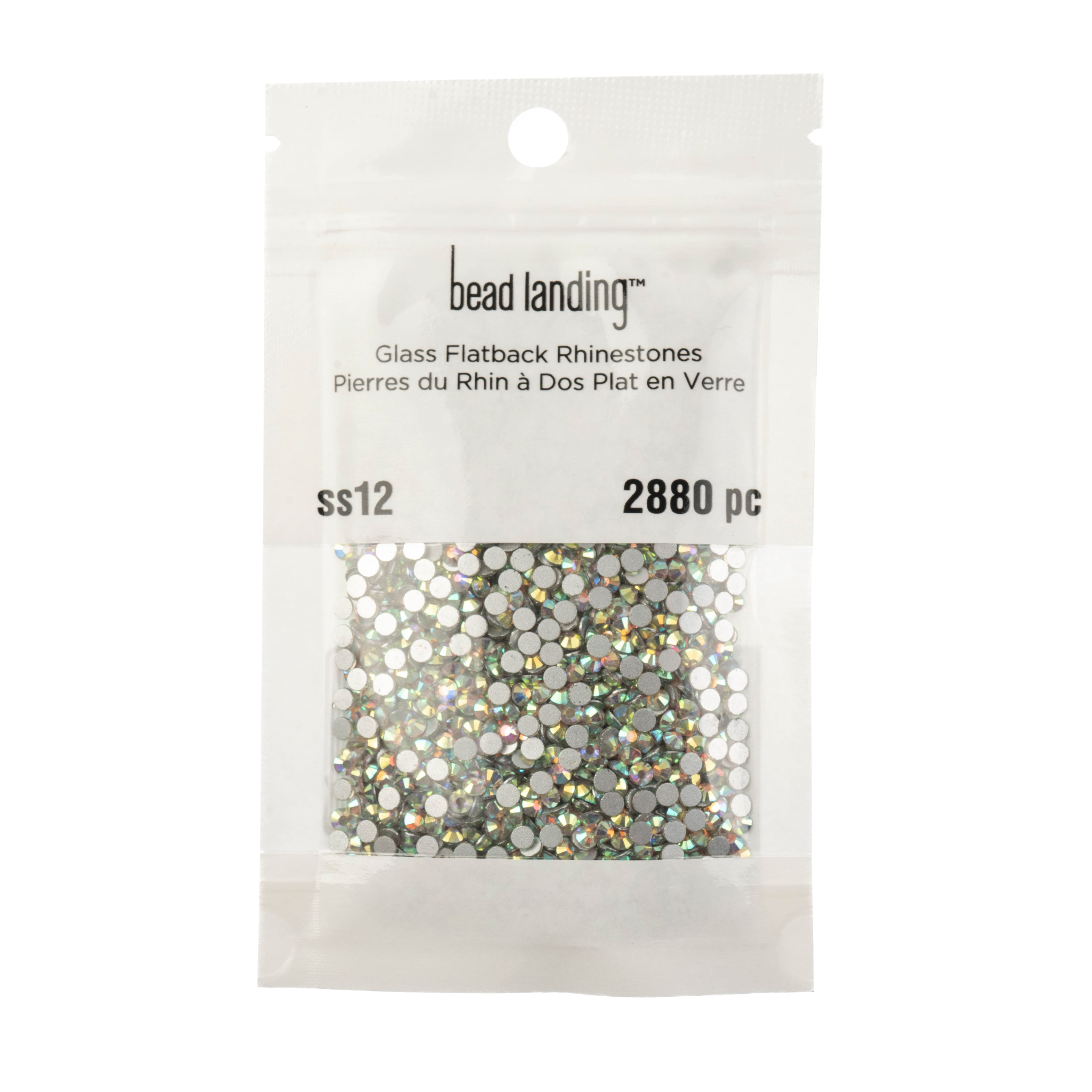 12 Pack: SS12 Glass Flatback Rhinestones by Bead Landing™