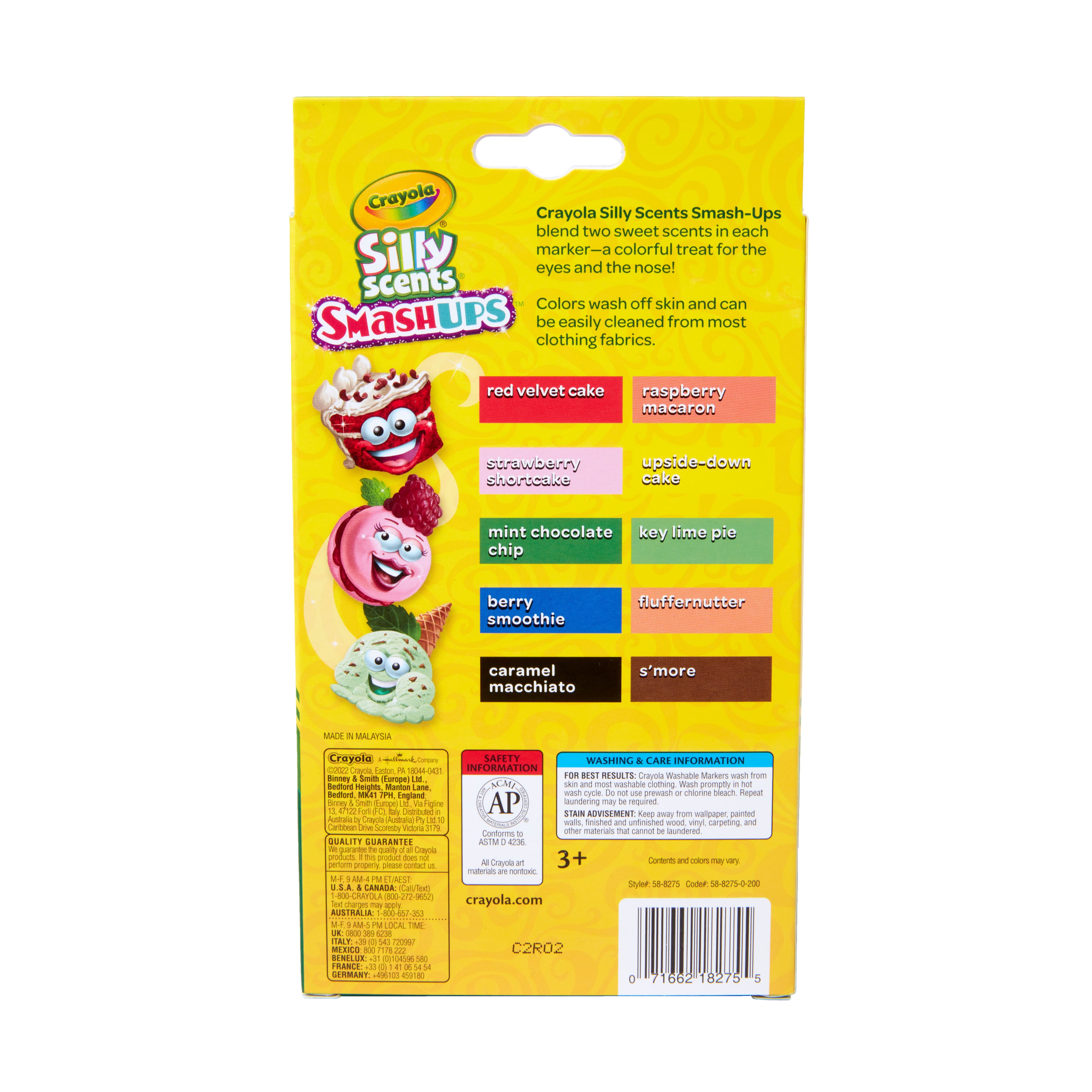 12 Packs: 10 ct. (120 total) Crayola&#xAE; Silly Scents&#x2122; SmashUps Markers