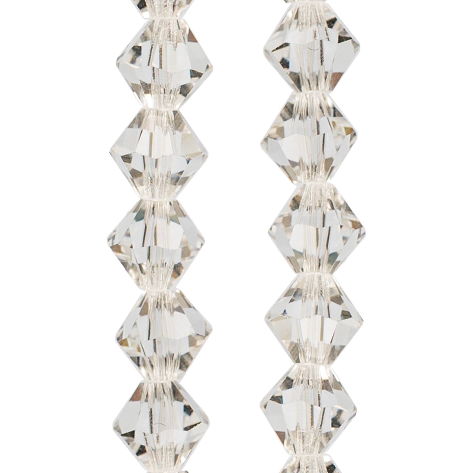 Preciosa Glass Crystal Bicone Beads, 6mm by Bead Landing™