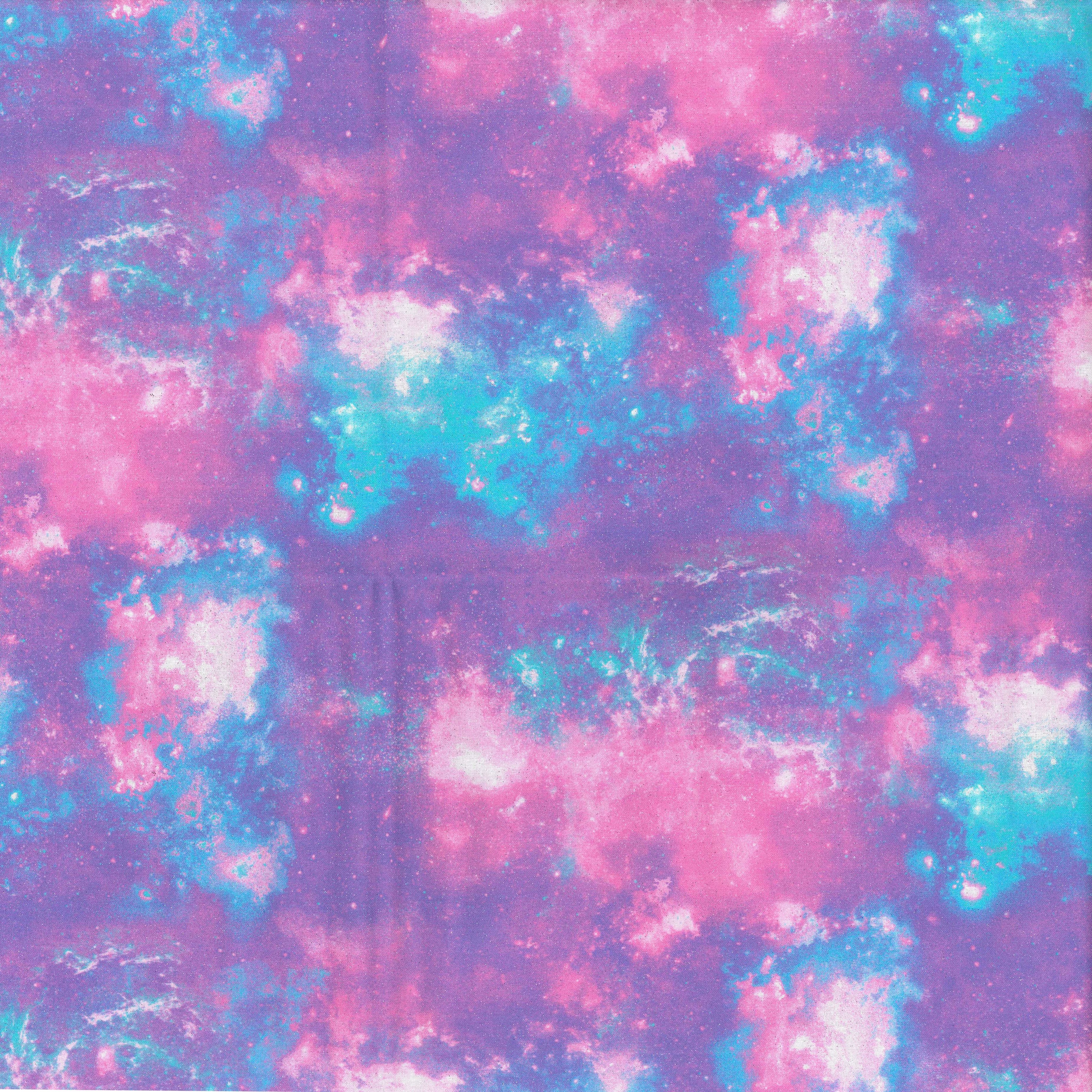 Fabric Traditions Pastel Galaxy Glitter Cotton Fabric