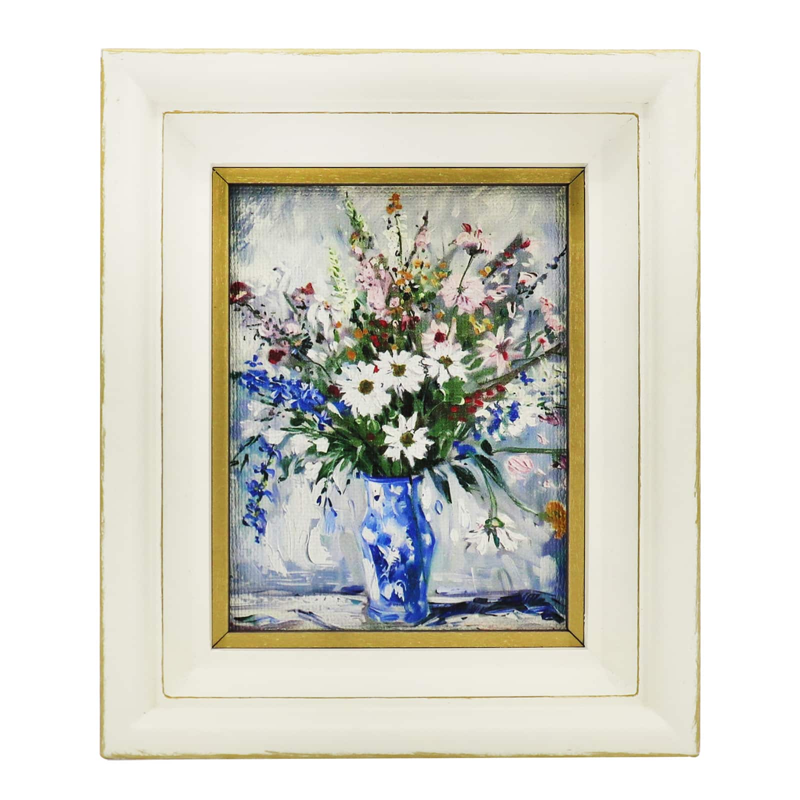 Bloc-cadre d&#xE9;coratif de table avec vase &#xE0; fleurs de 17,8&#xA0;cm d&#x2019;Ashland