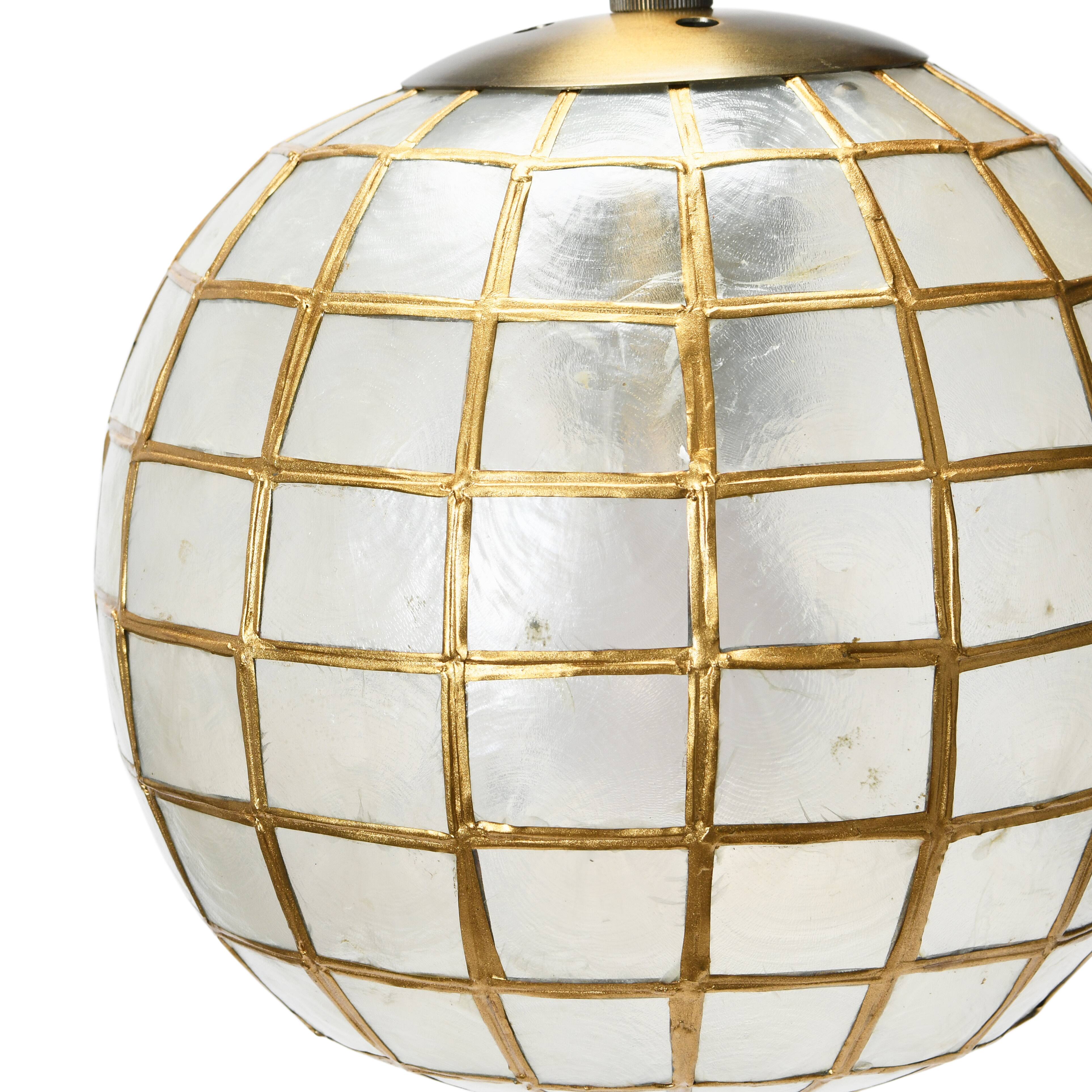 Hello Honey&#xAE; 13&#x22; Metal Princess Capiz Wall Lamp