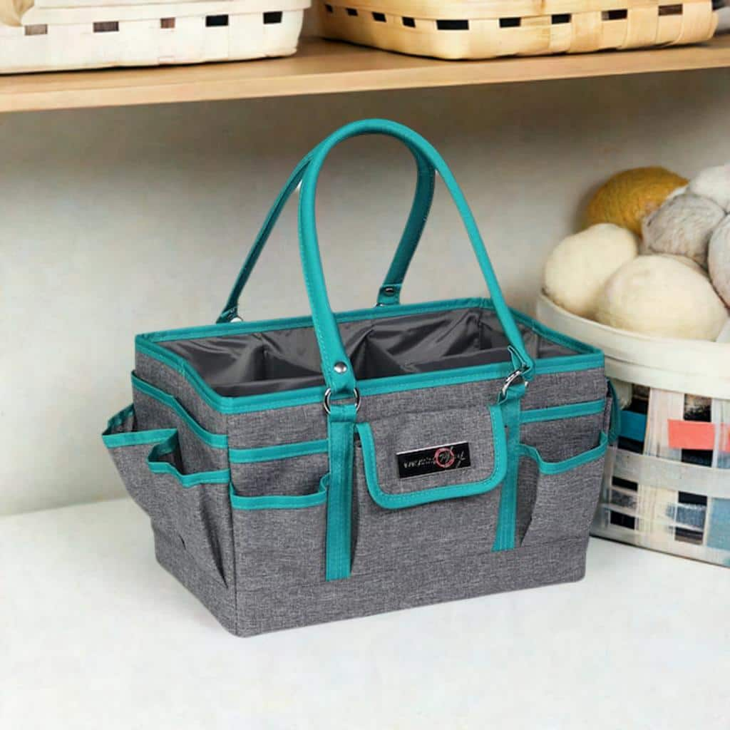 Everything Mary Heather Gray &#x26; Teal Deluxe Store and Tote