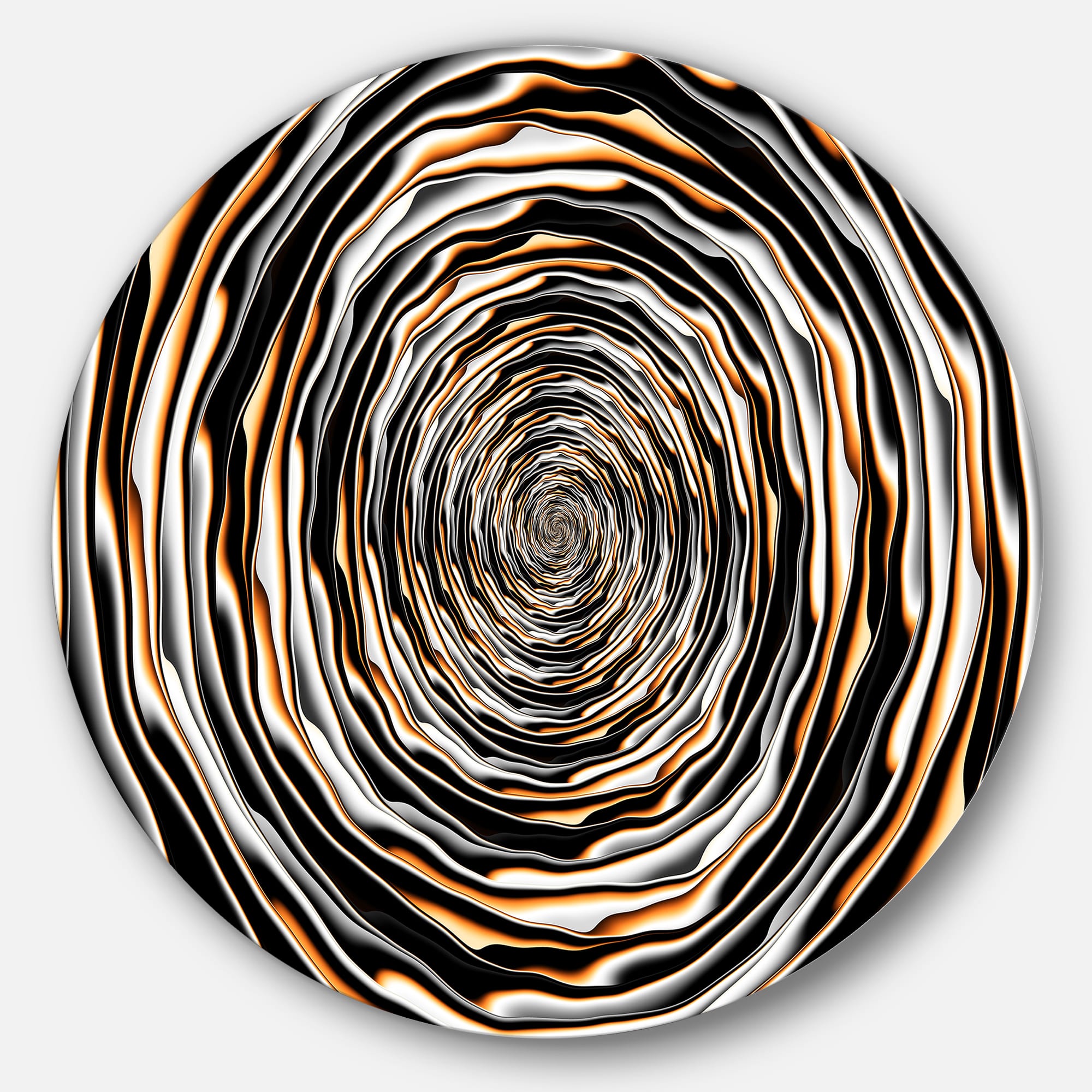 Designart - Fractal Rotating Abstract Design' Large Abstract Metal Artwork