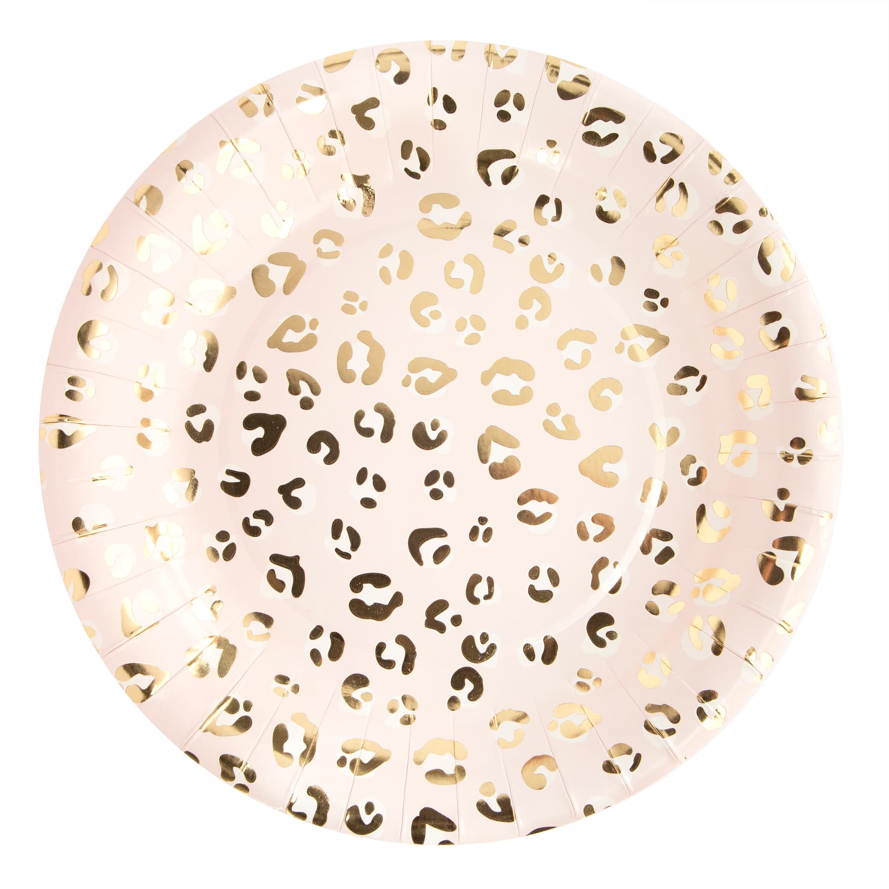 blush paper plates