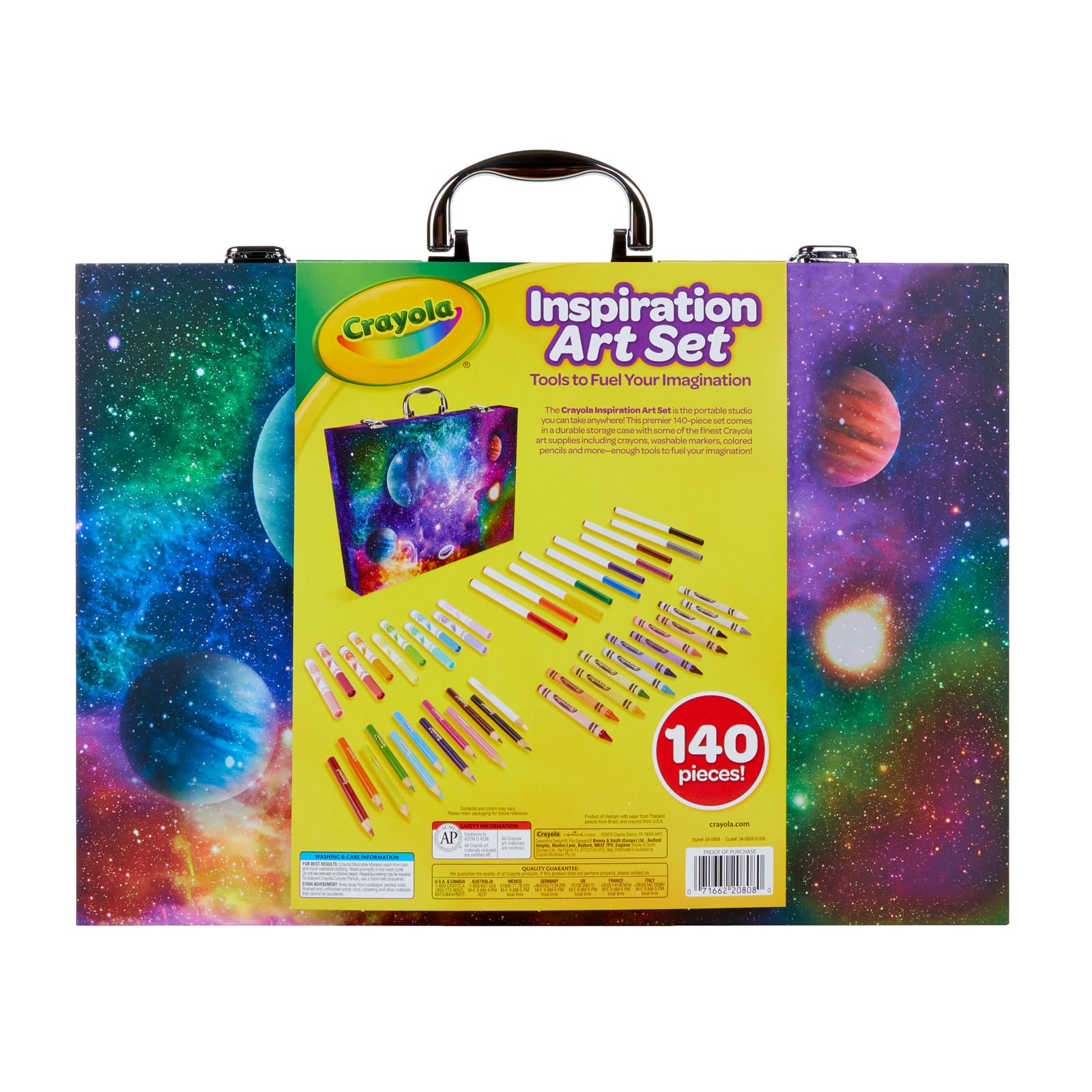 Inspiration Art Case Crayola Coloring Set for Kids, Crayola Kids Art Kit  140pcs 756832853559
