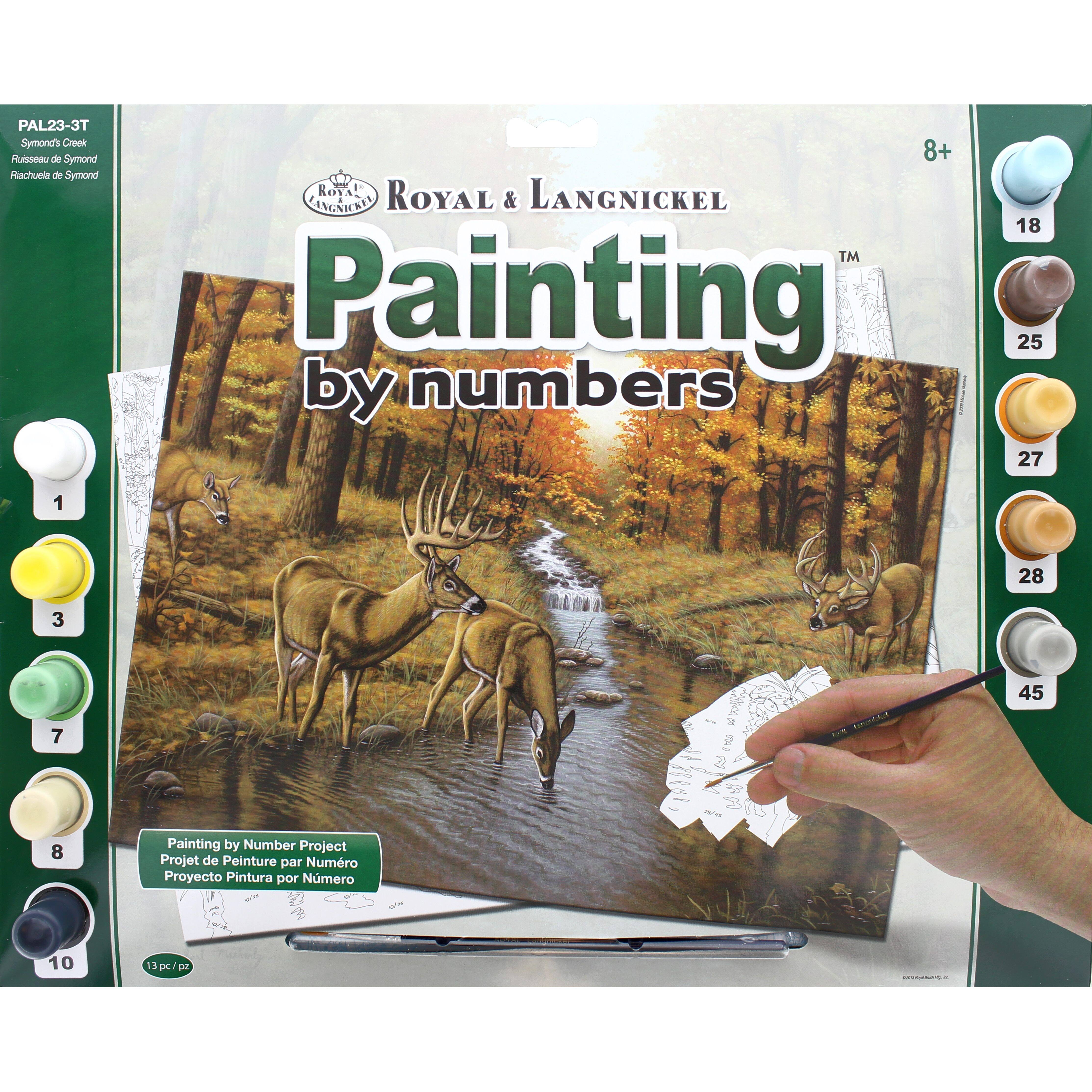 Royal & Langnickel® White Tails Painting by Numbers™ Kit Paint by