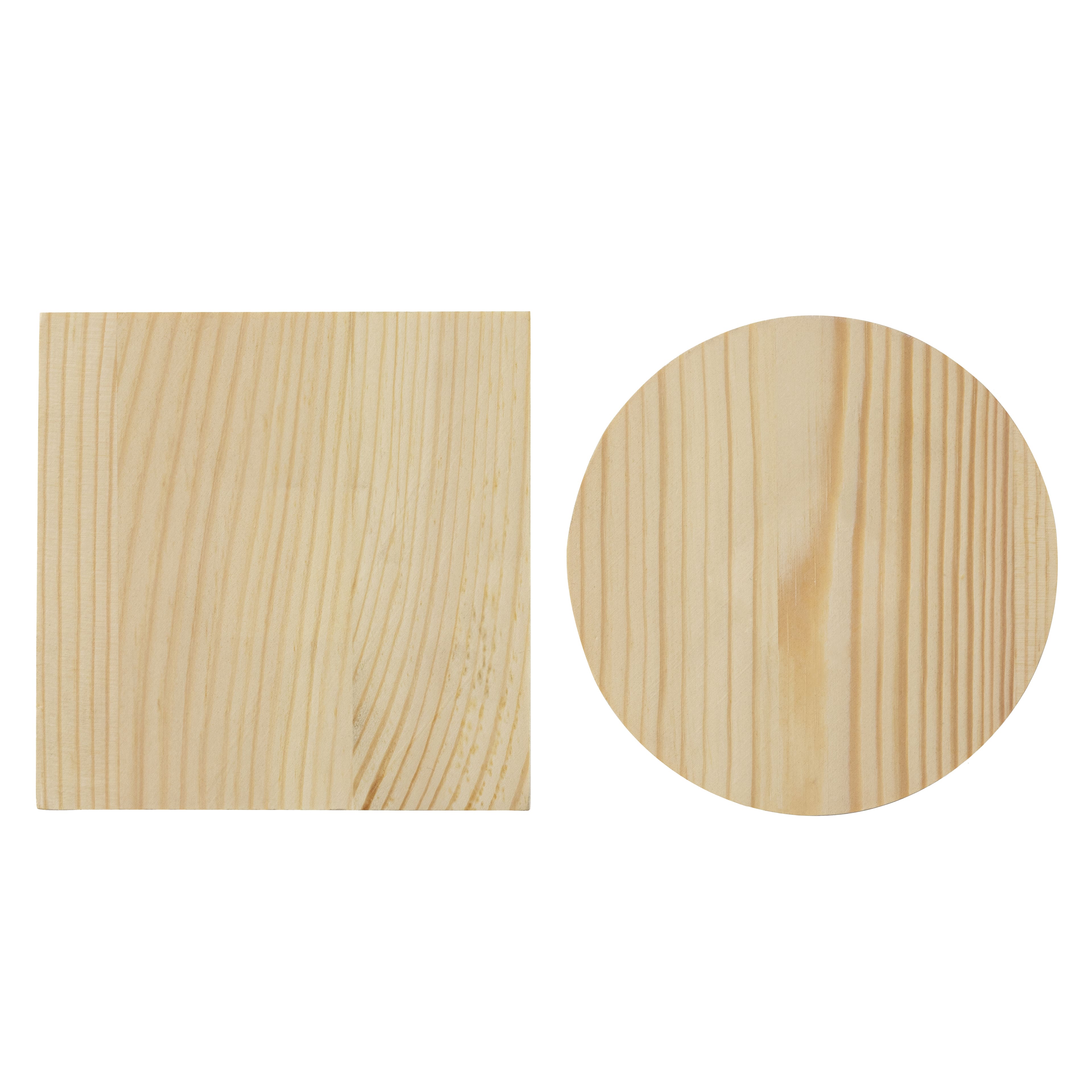 Assorted 5 Unfinished Pine Wood Plaque by Make Market