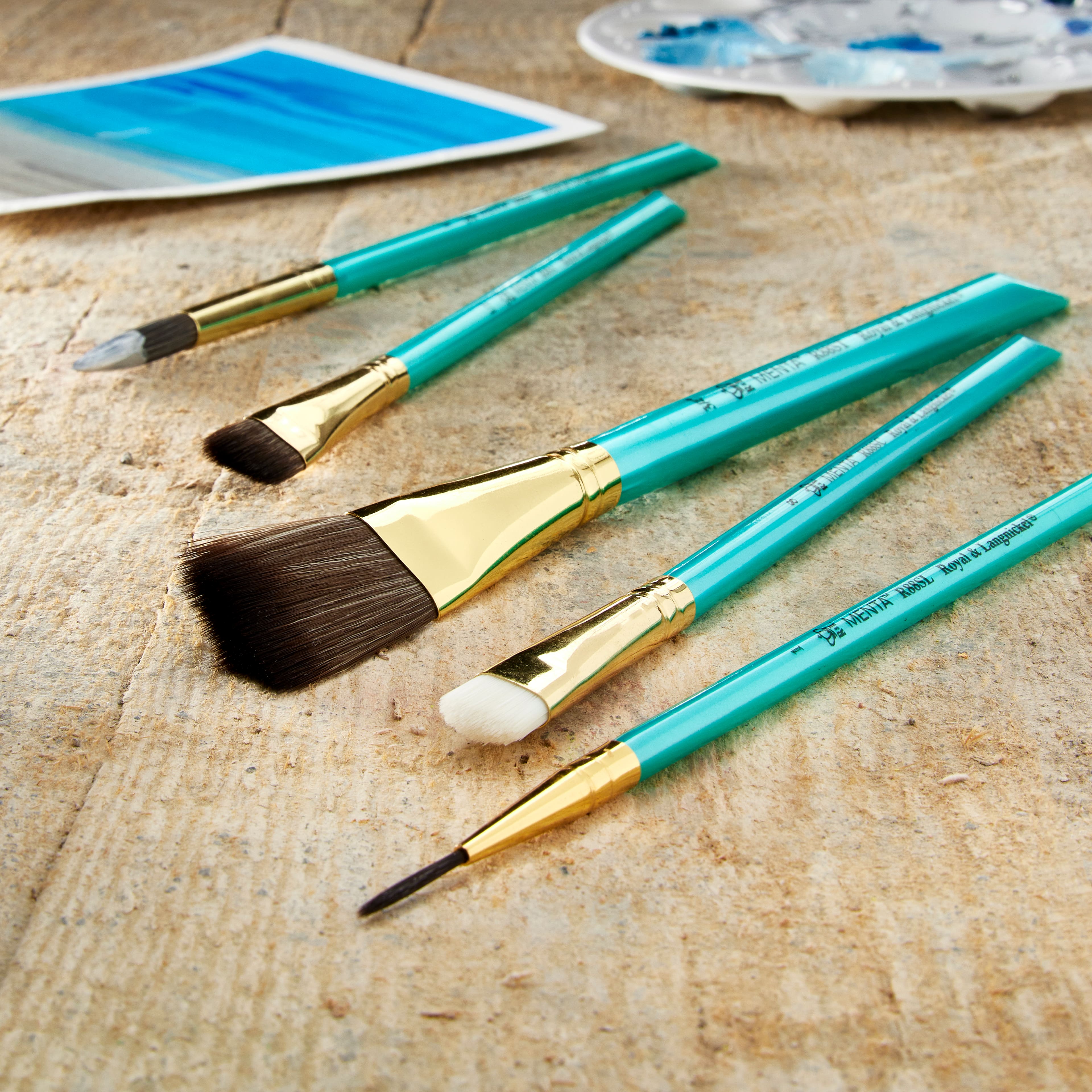 Necessities™ Brown Synthetic Watercolor Brushes By Artist's Loft™ 