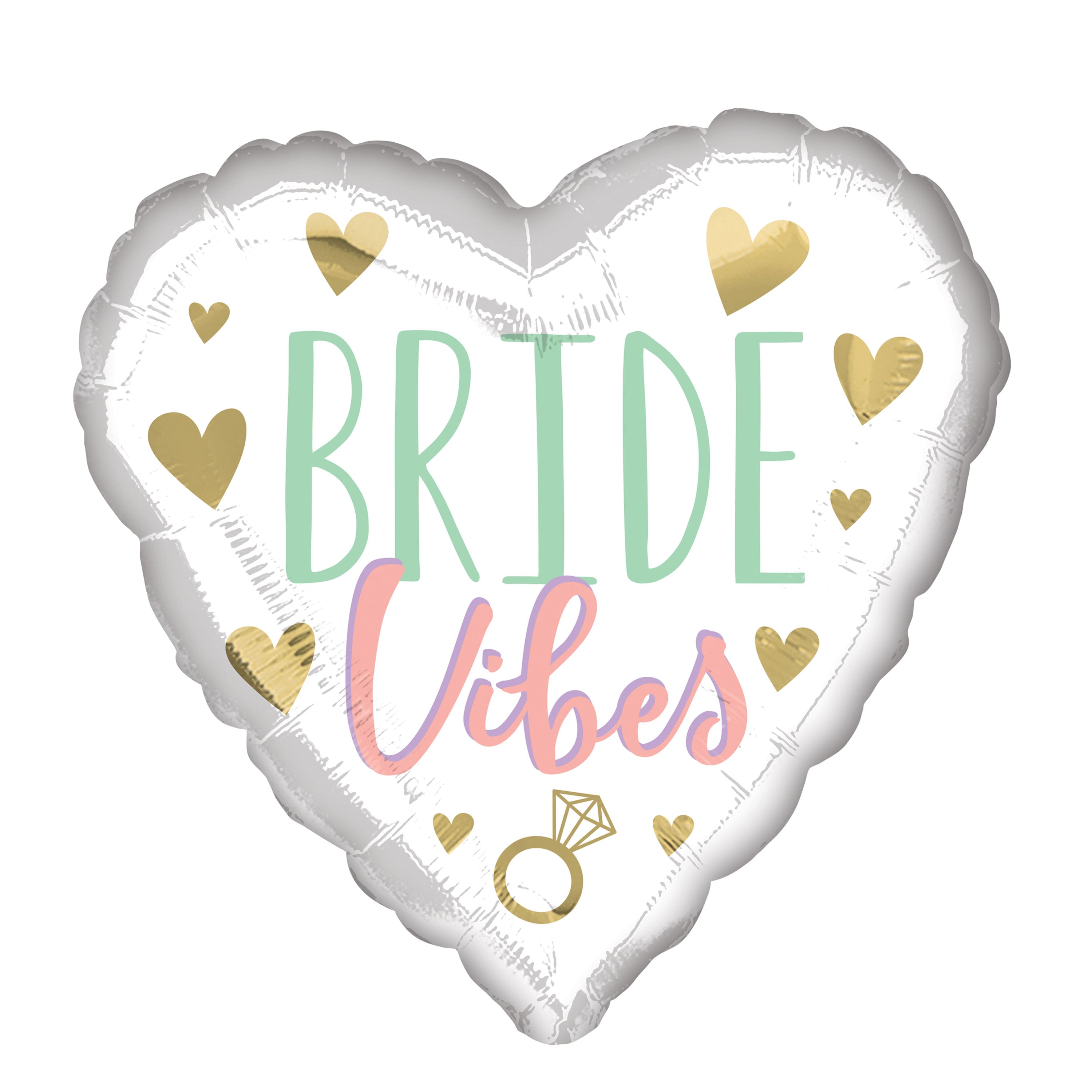17&#x22; Bride Vibes Foil Balloon