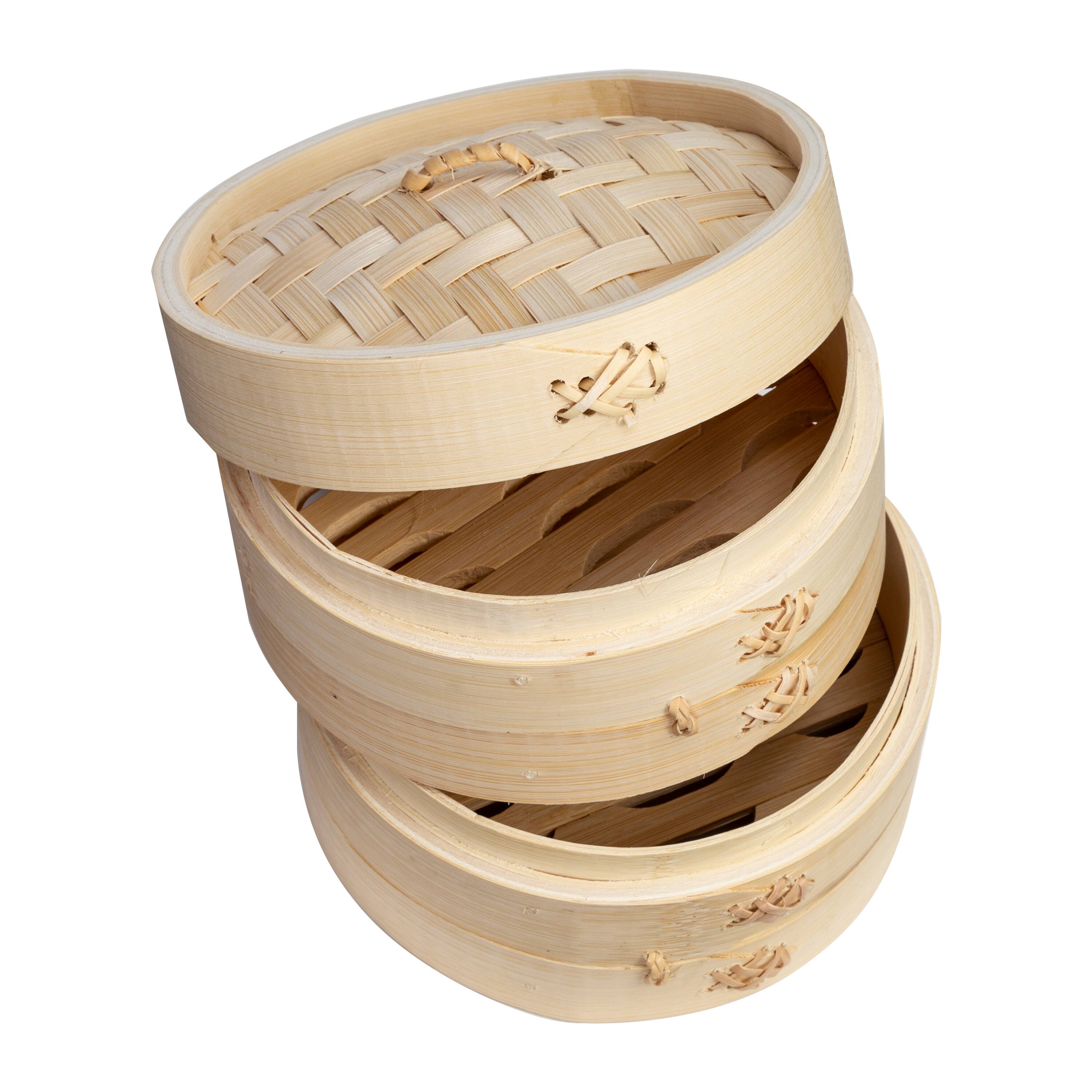 Honey Can Do 2-Tier Joyce Chen Bamboo Steamer Baskets