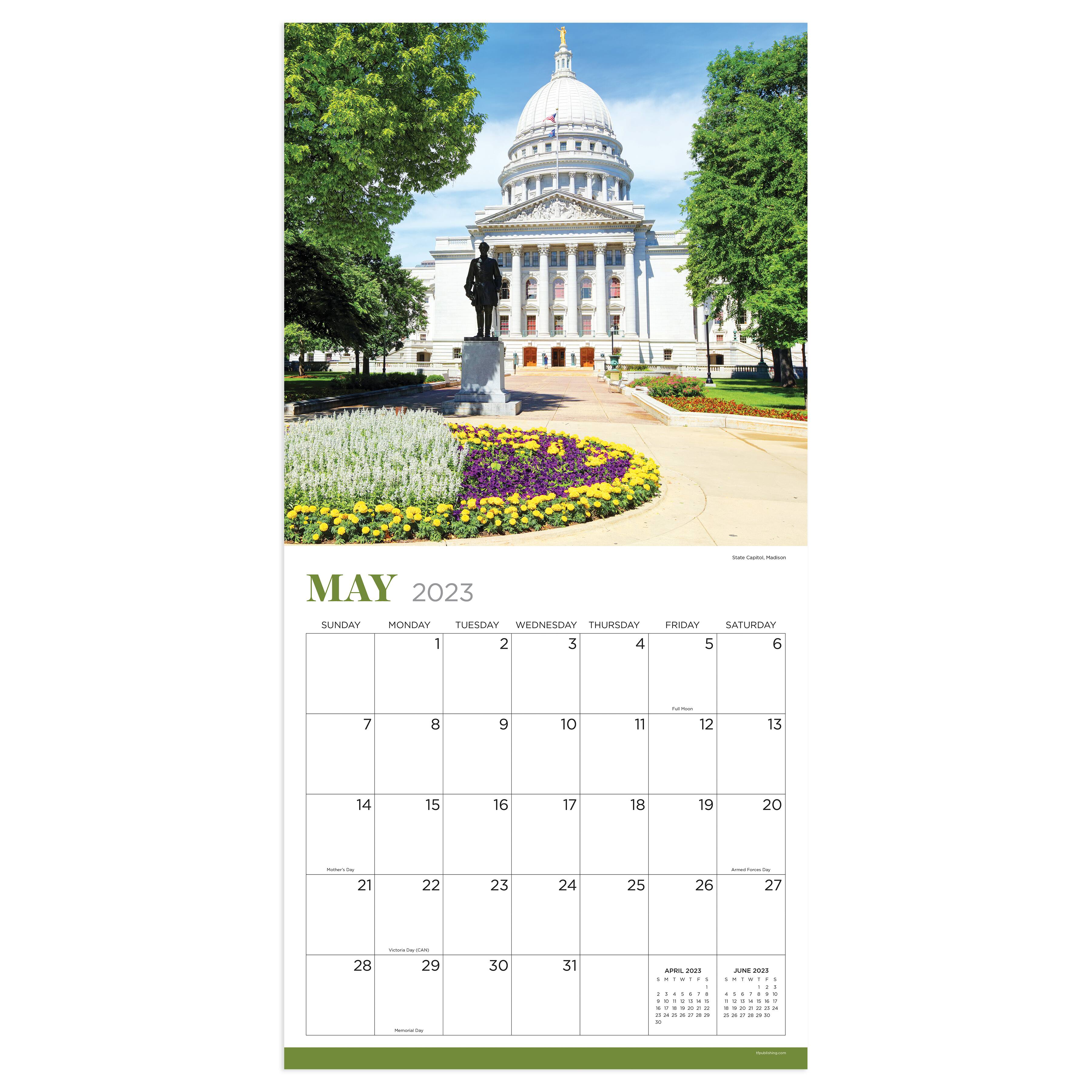 Wisconsin Calendar 2023 Tf Publishing 2023 Wisconsin Wall Calendar | Michaels