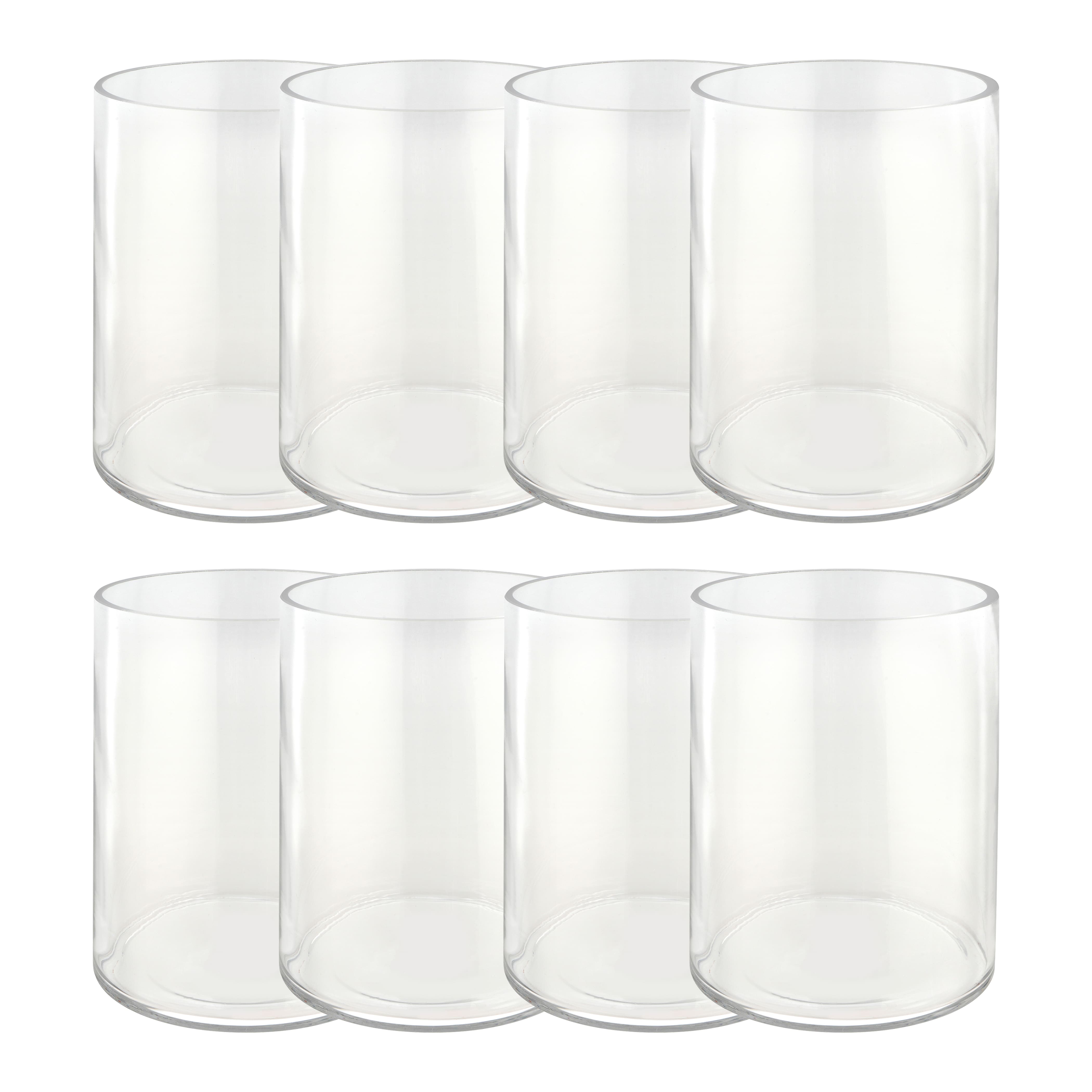 8 Pack: 8&#x22; Clear Glass Cylinder Vase by Ashland&#xAE;