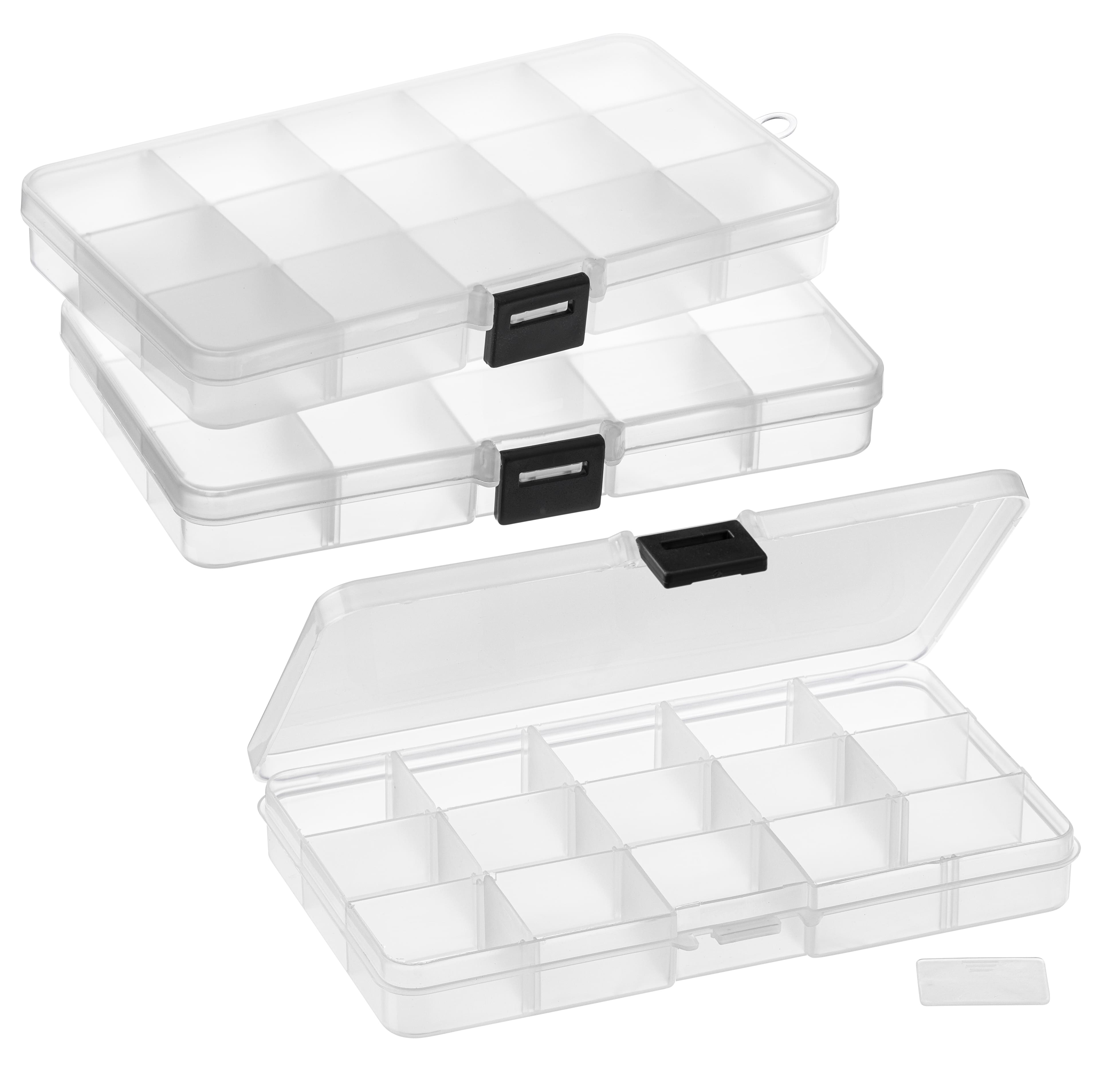 6 Packs: 3 ct. (18 total) Small Clear Bead Storage Cases by Bead Landing&#x2122;