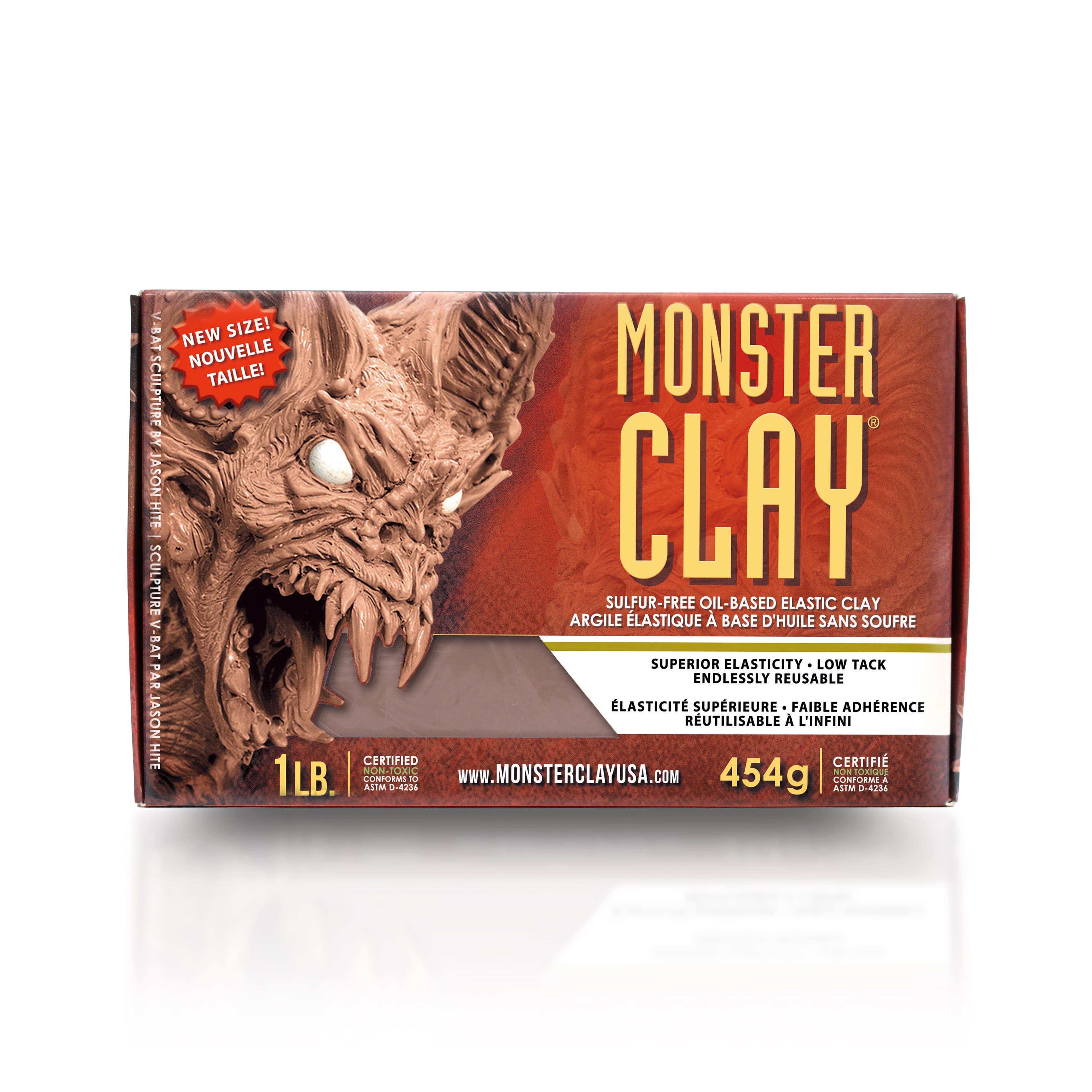 Monster Clay&#xAE; 1lb. Medium Brown Elastic Clay